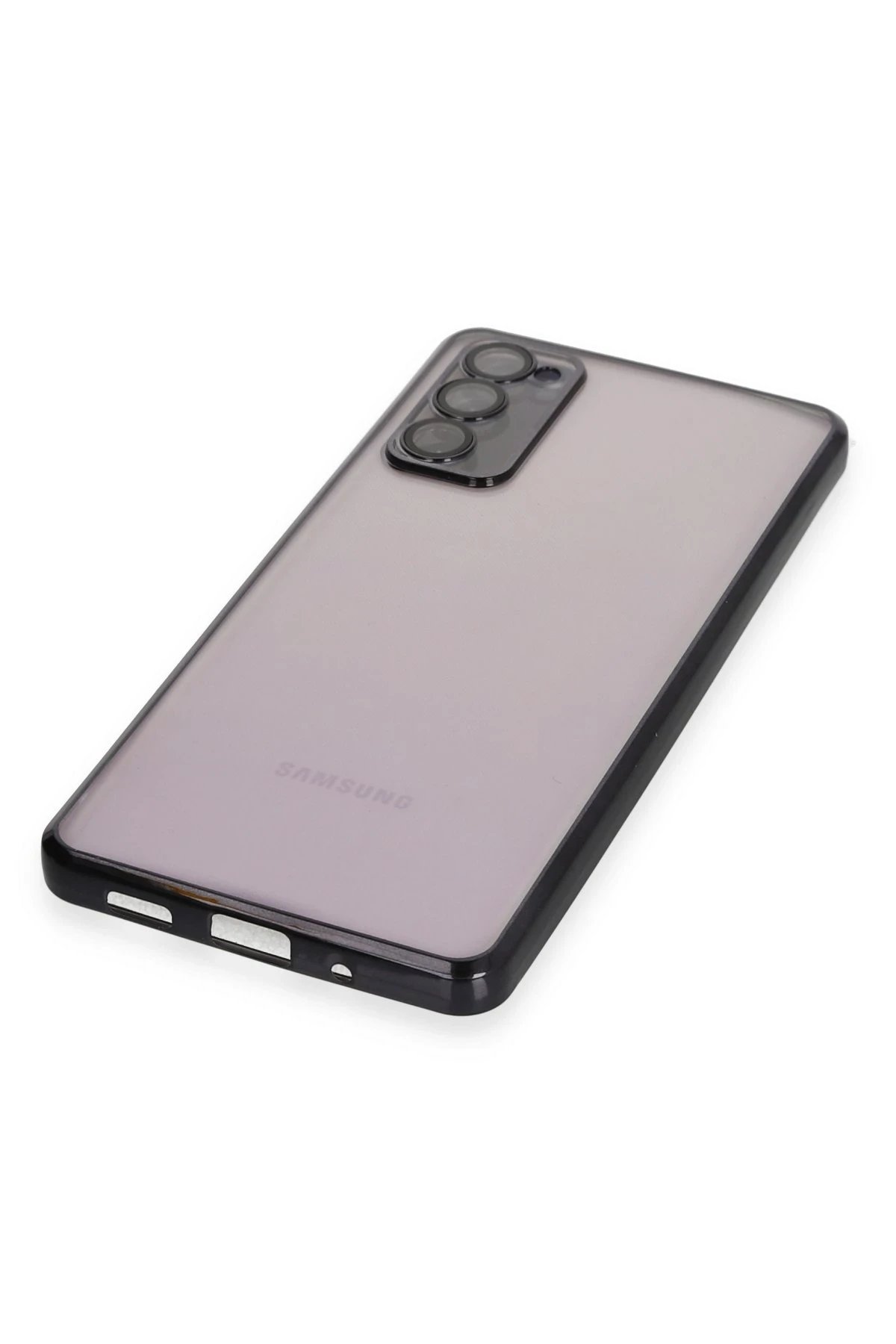 Newface Samsung Galaxy S20 FE Kılıf Razer Lensli Silikon - Siyah