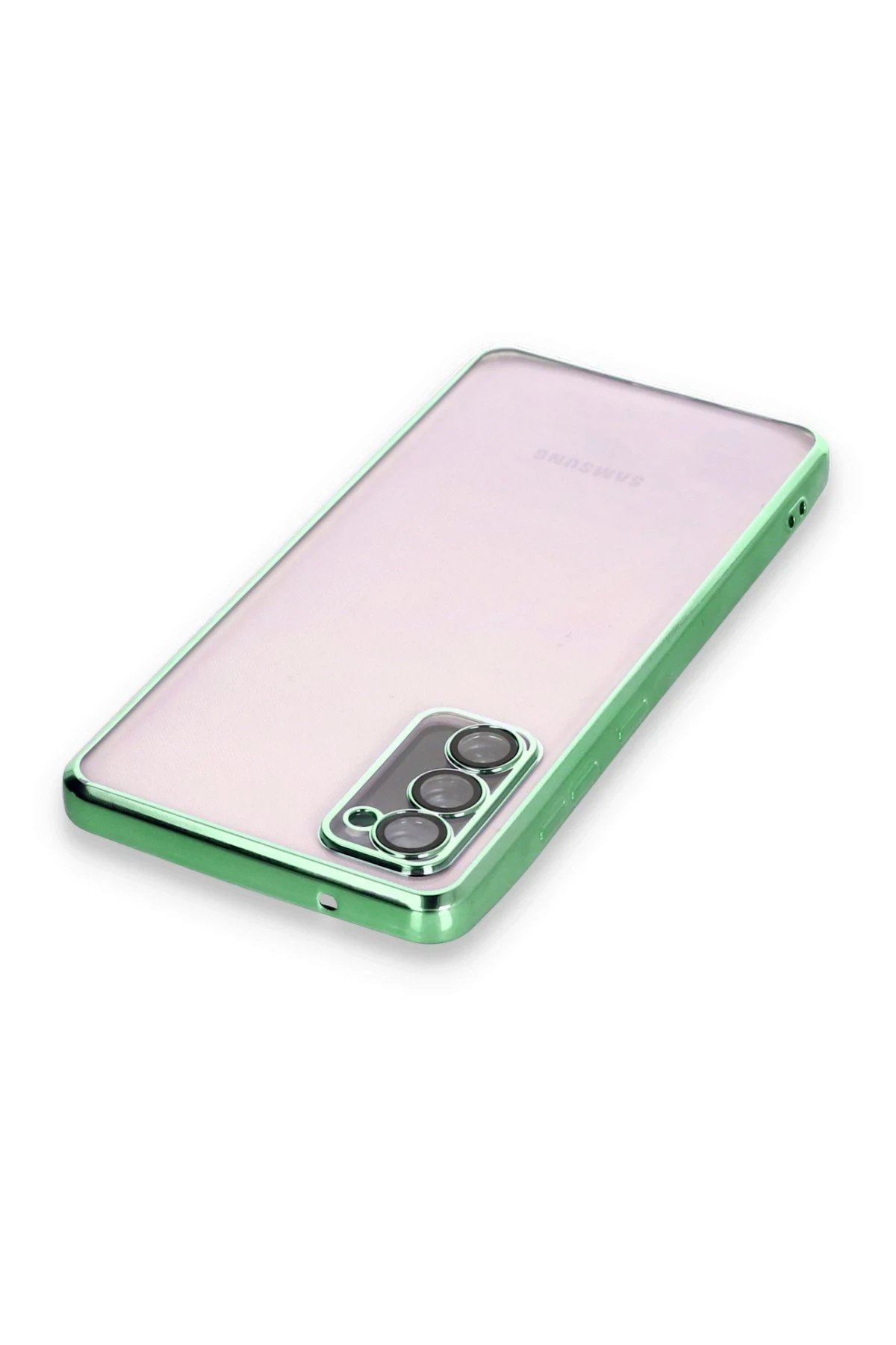 Newface Samsung Galaxy S20 FE Kılıf Razer Lensli Silikon - Yeşil