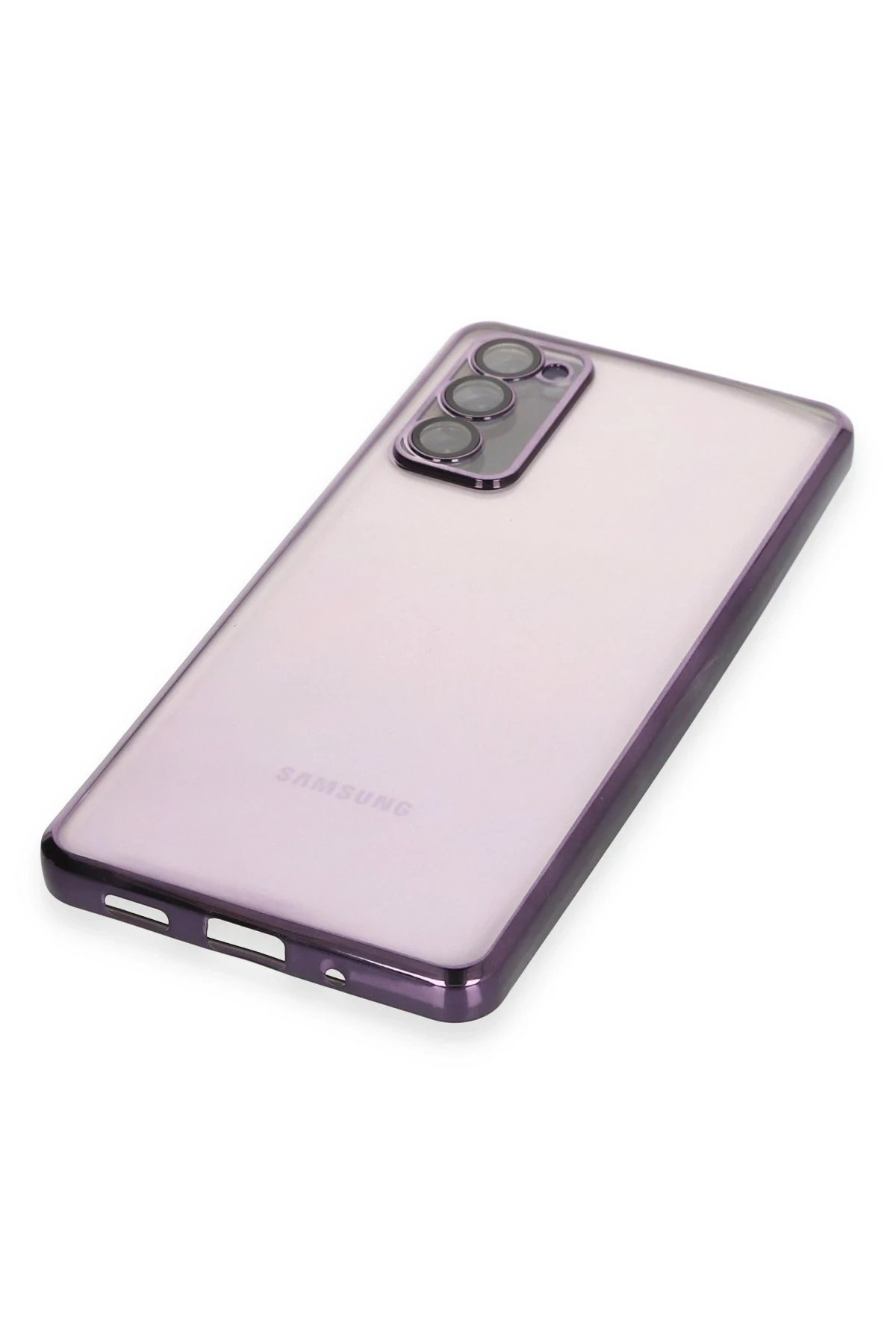 Newface Samsung Galaxy S20 FE Kılıf Razer Lensli Silikon - Mor