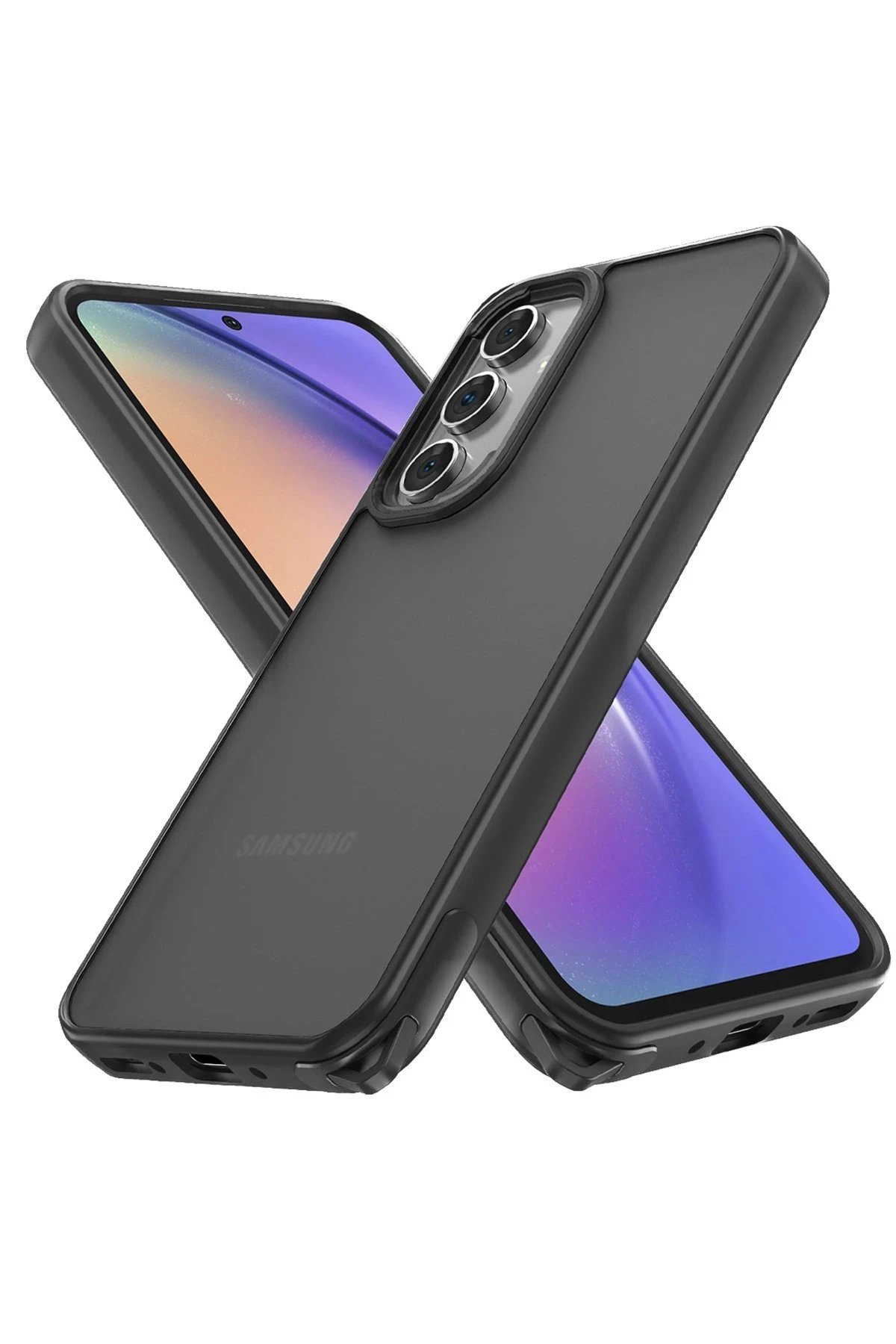 Newface Samsung Galaxy A04S Kılıf Elegant Kapak - Siyah