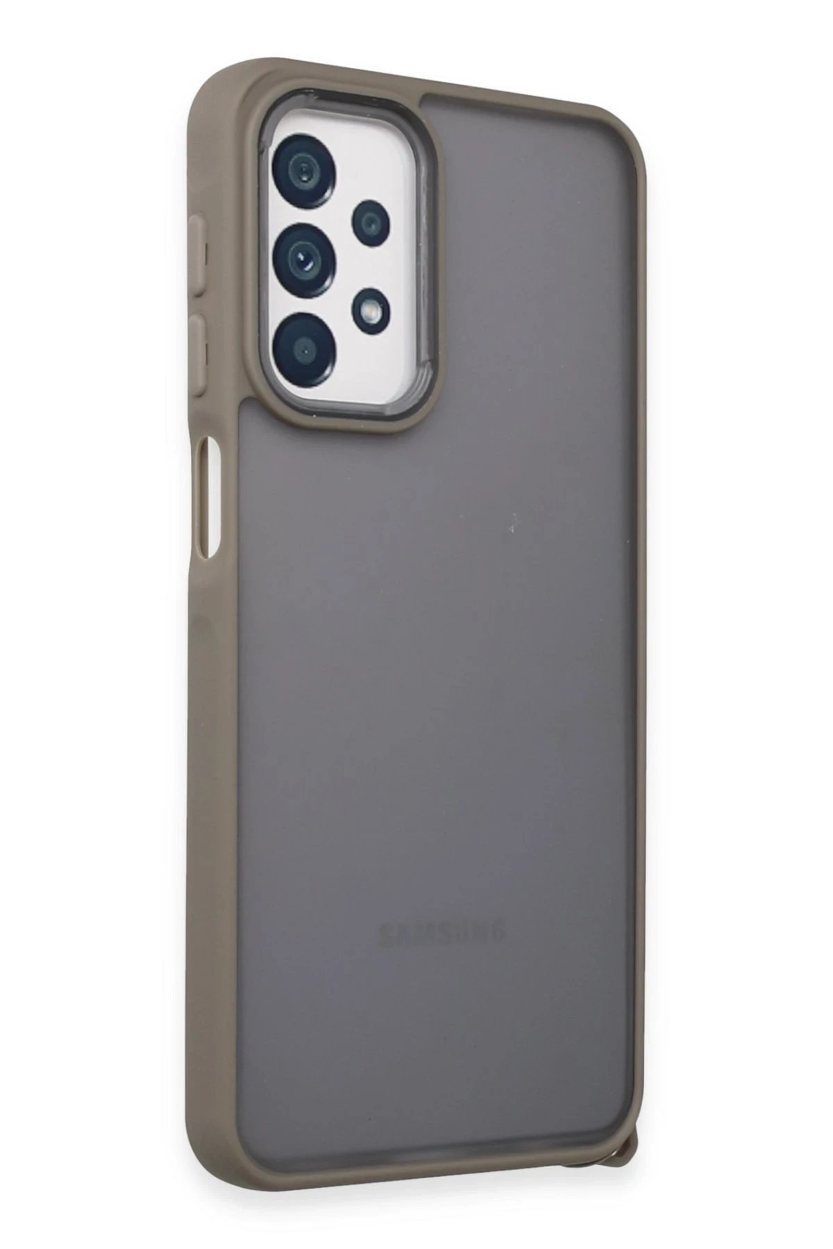 Newface Samsung Galaxy A23 4G Kılıf Elegant Kapak - Titan Gri