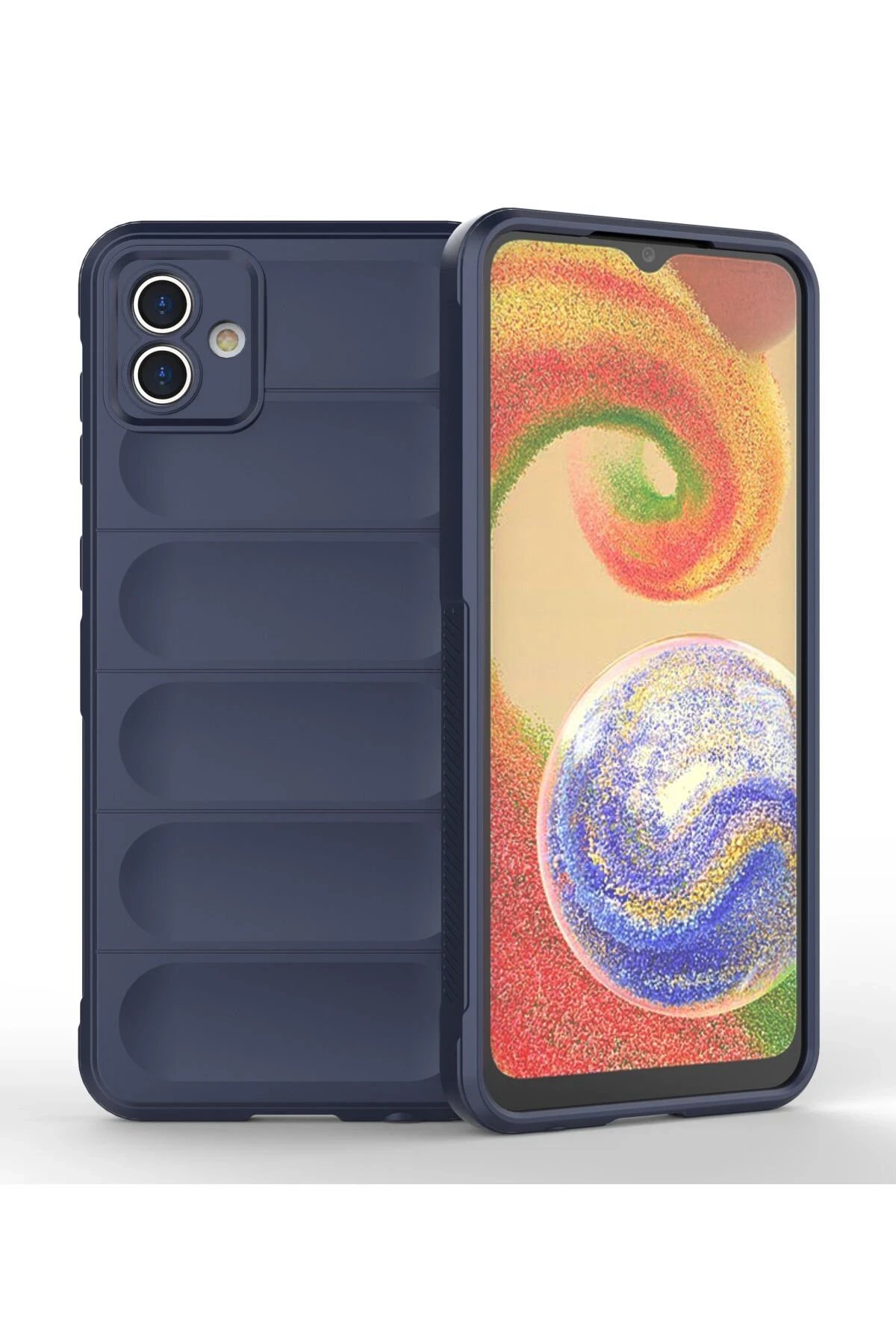 Newface Samsung Galaxy A04 Kılıf Optimum Silikon - Lacivert