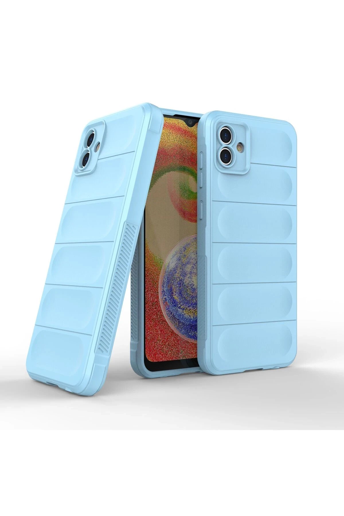 Newface Samsung Galaxy A04 Kılıf Optimum Silikon - Sky Blue