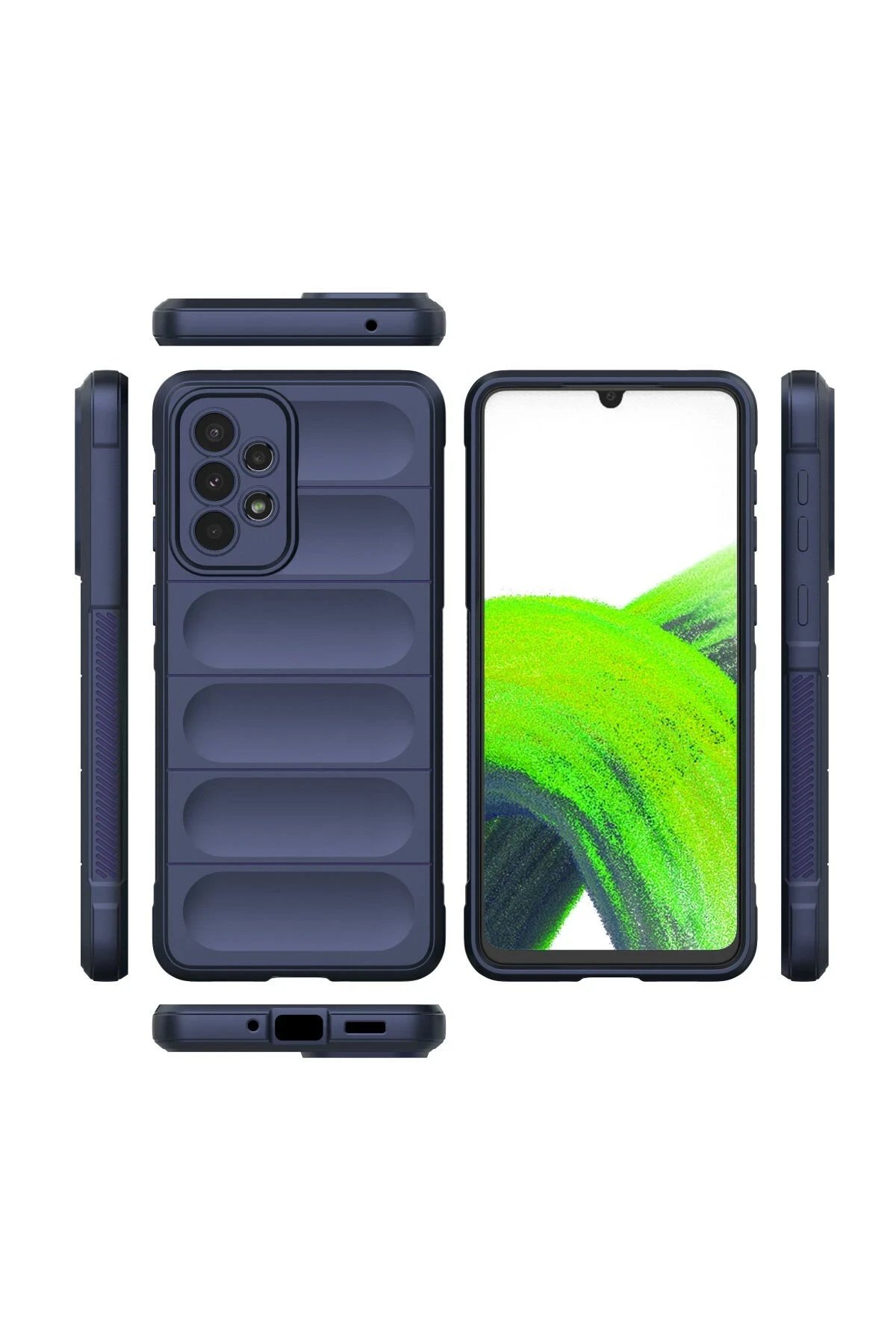 Newface Samsung Galaxy A33 5G Kılıf Optimum Silikon - Lacivert