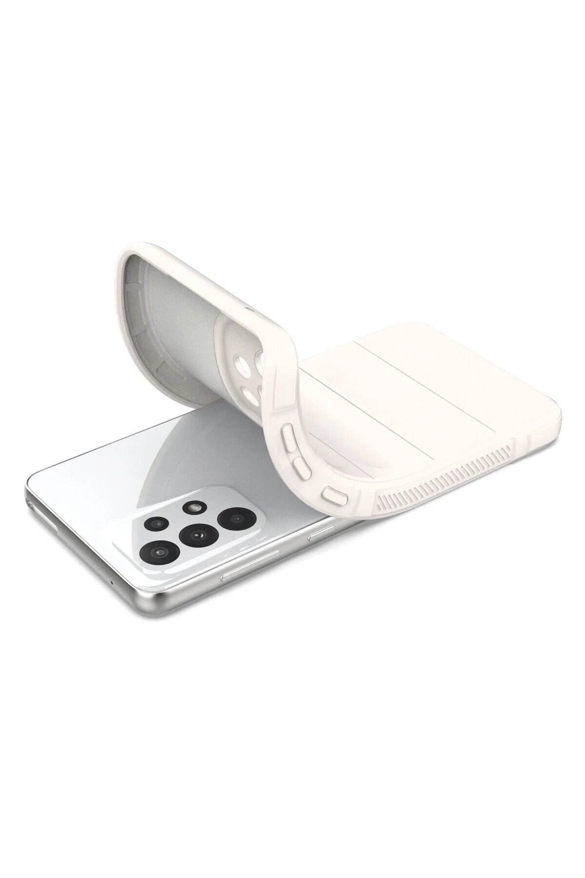 Newface Samsung Galaxy A33 5G Kılıf Optimum Silikon - Krem