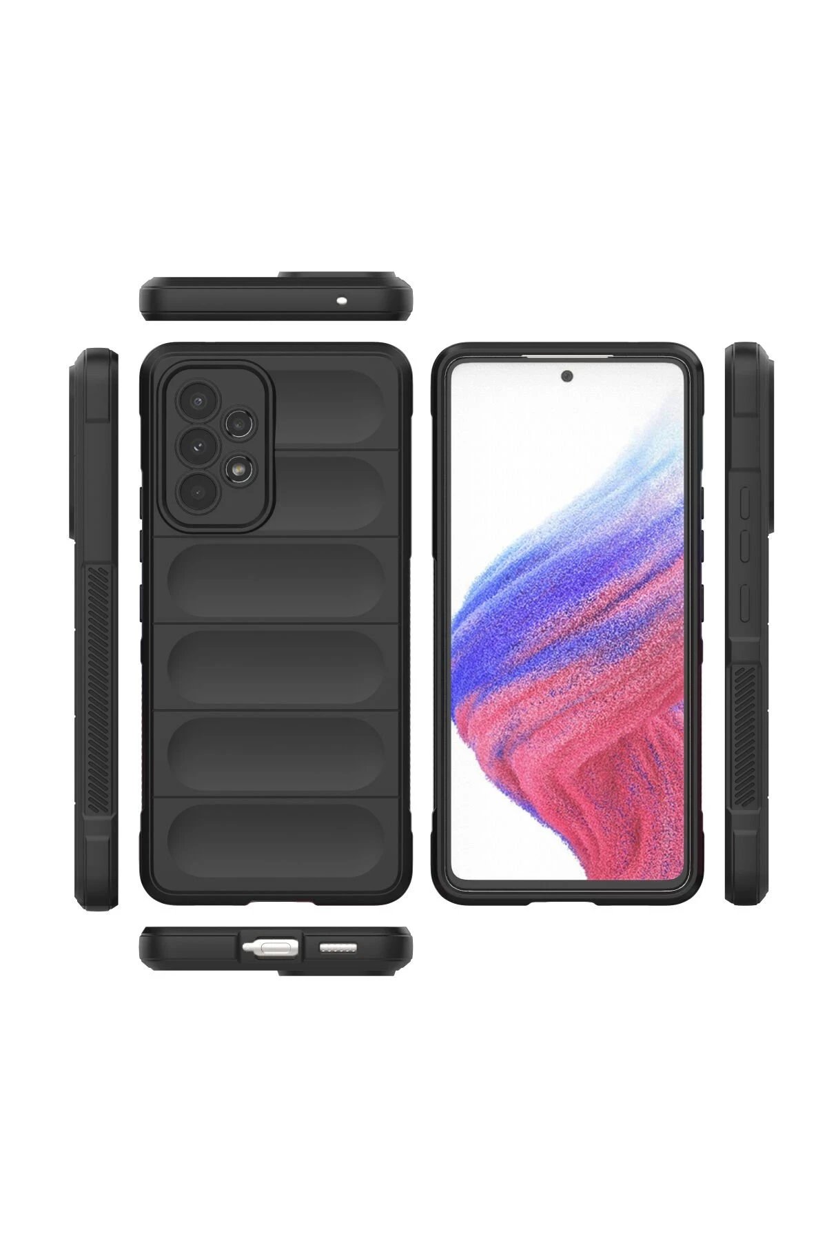 Newface Samsung Galaxy A53 5G Kılıf Optimum Silikon - Siyah