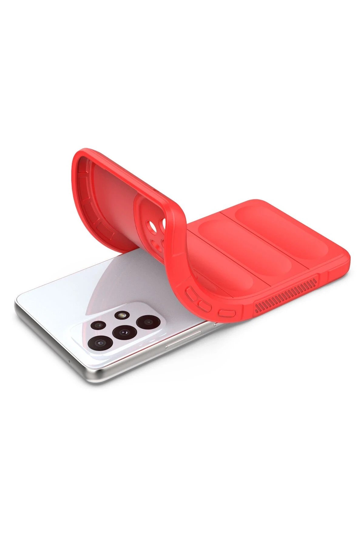 Newface Samsung Galaxy A73 5G Kılıf Optimum Silikon - Kırmızı