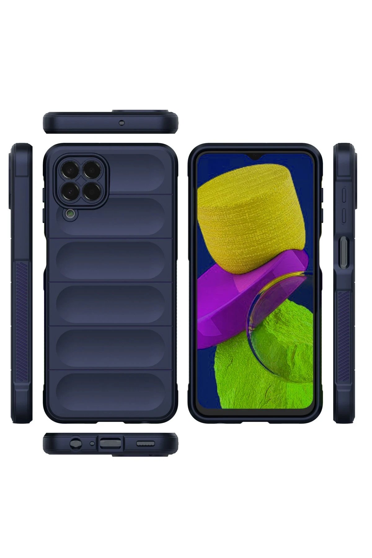 Newface Samsung Galaxy M33 Kılıf Optimum Silikon - Lacivert