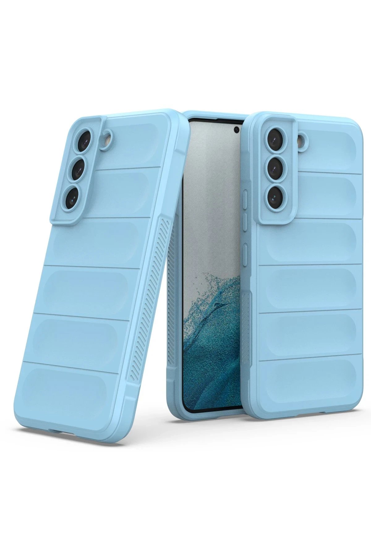 Newface Samsung Galaxy S21 Kılıf Optimum Silikon - Sky Blue