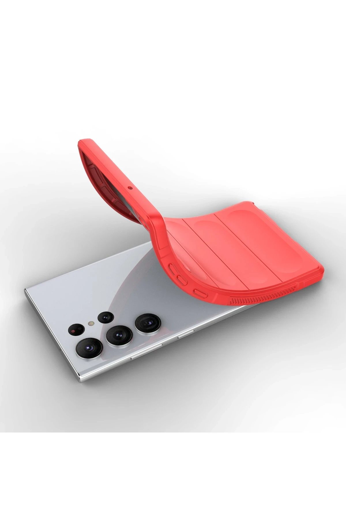 Newface Samsung Galaxy S23 Ultra Kılıf Optimum Silikon - Kırmızı