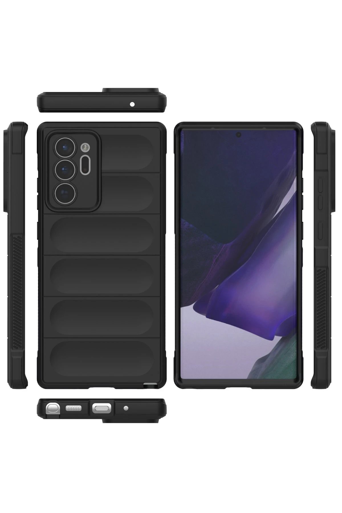 Newface Samsung Galaxy Note 20 Ultra Kılıf Optimum Silikon - Siyah