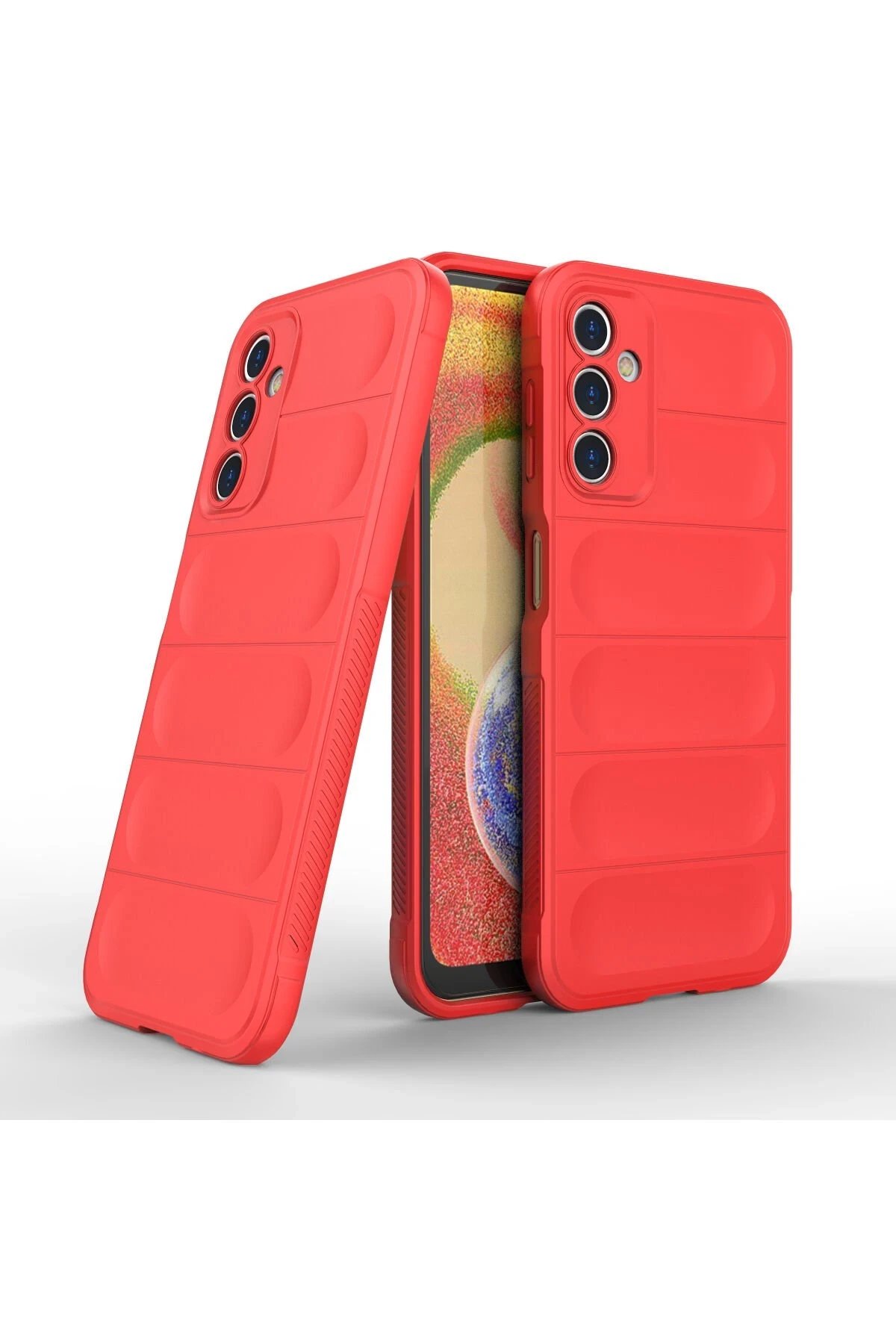 Newface Samsung Galaxy A14 4G Kılıf Optimum Silikon - Kırmızı