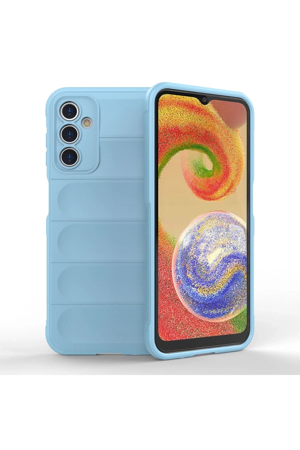 Newface Samsung Galaxy A14 4G Kılıf Optimum Silikon - Sky Blue