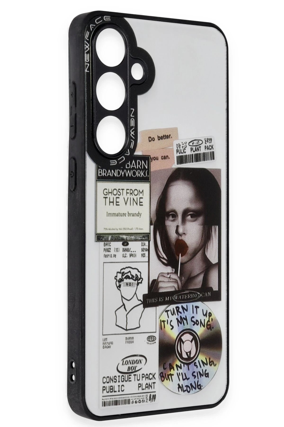 Newface Samsung Galaxy S23 FE Kılıf Mirror Desenli Kapak - Mirror - 2