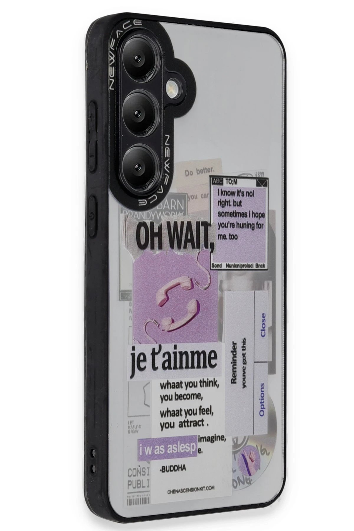 Newface Samsung Galaxy S23 FE Kılıf Mirror Desenli Kapak - Mirror - 4