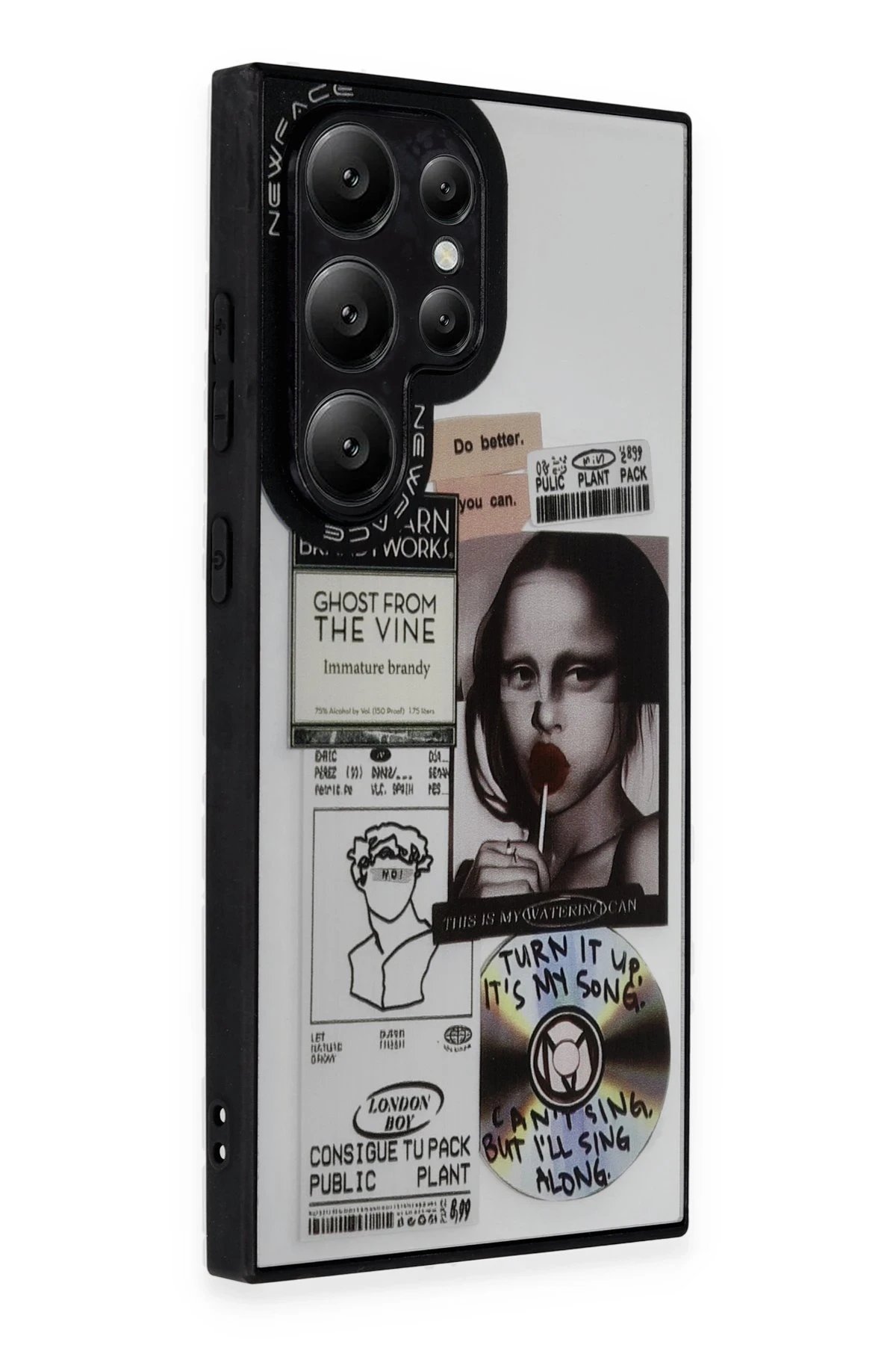 Newface Samsung Galaxy S23 Ultra Kılıf Mirror Desenli Kapak - Mirror - 2