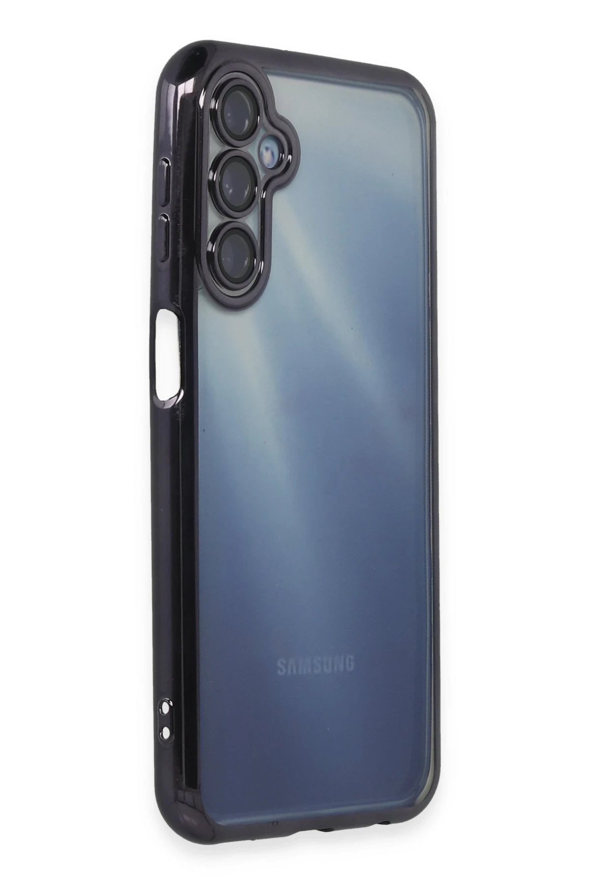 Newface Samsung Galaxy A25 5G Kılıf Razer Lensli Silikon - Mor