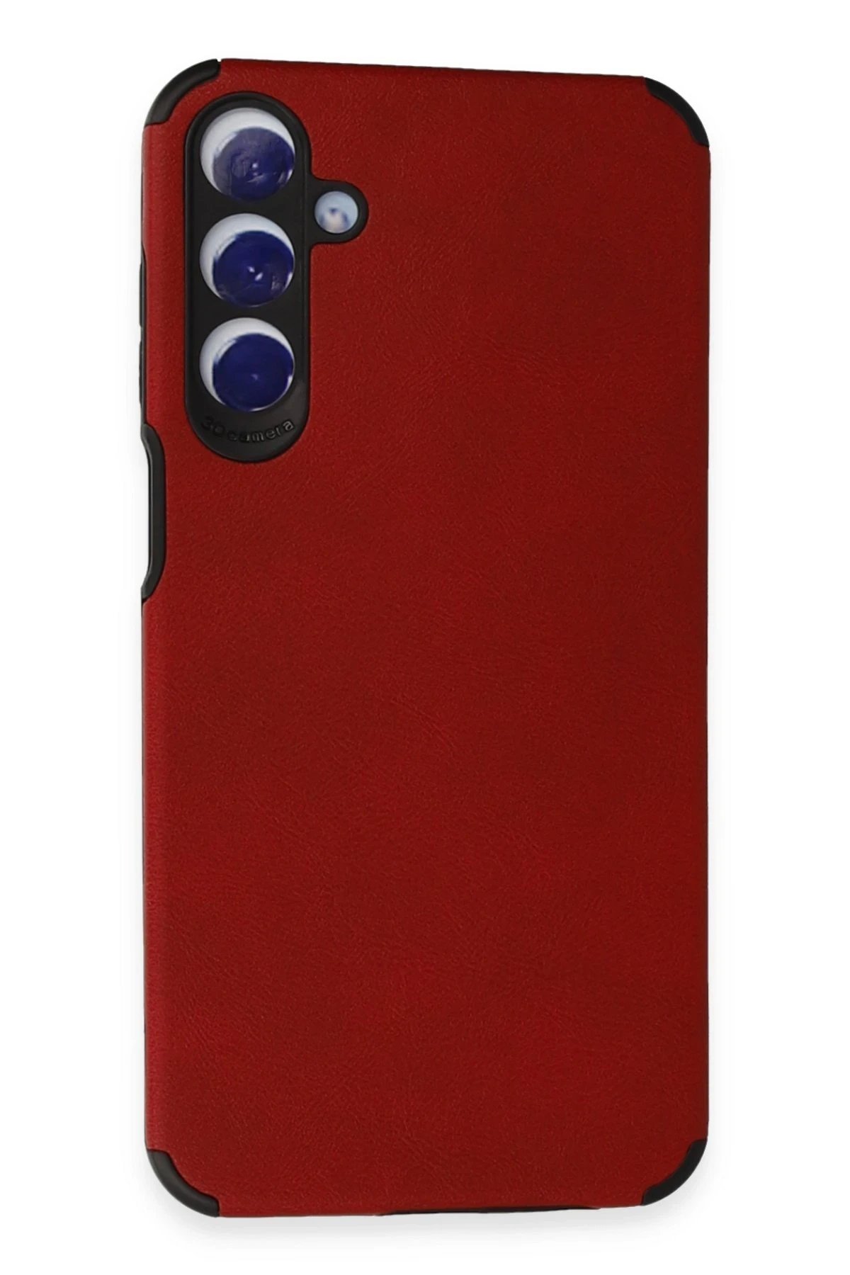 Newface Samsung Galaxy A25 5G Kılıf Loop Deri Silikon - Kırmızı