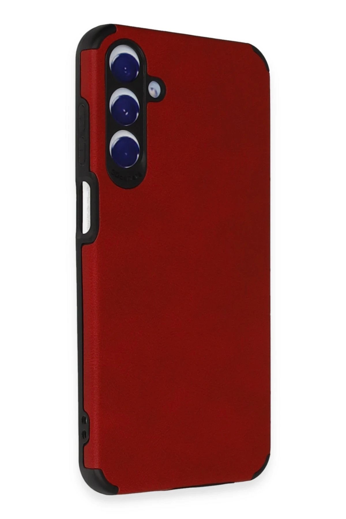 Newface Samsung Galaxy A25 5G Kılıf Loop Deri Silikon - Kırmızı