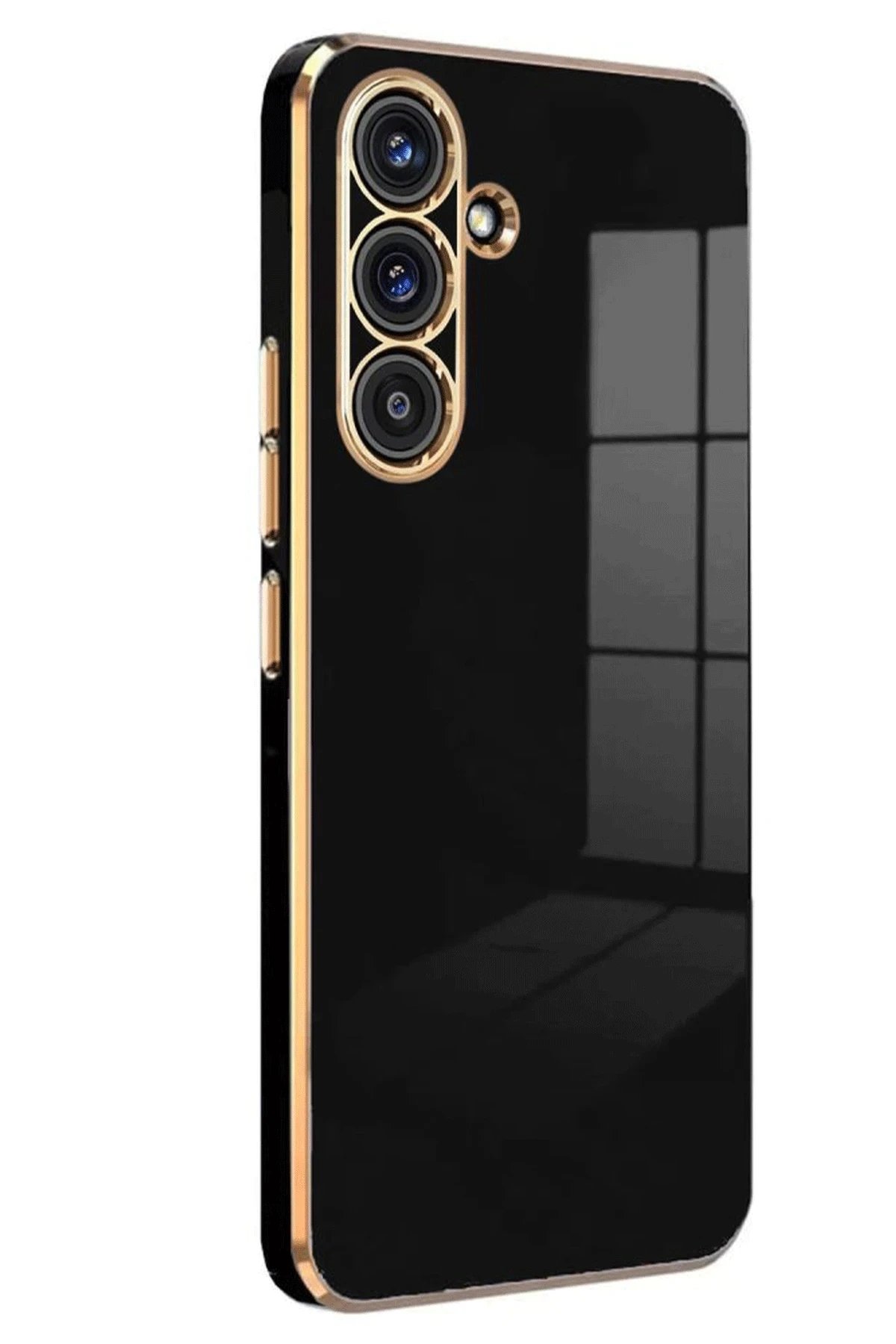 Newface Samsung Galaxy S25 Kılıf Volet Silikon - Siyah