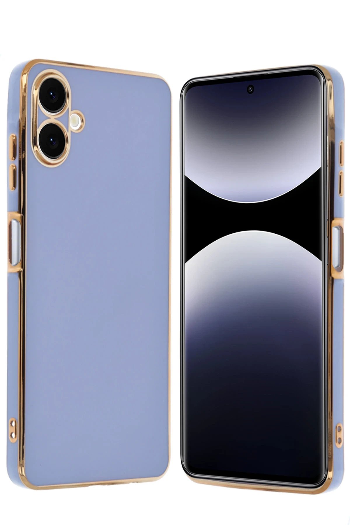 Newface Samsung Galaxy A06 Kılıf Volet Silikon - Mavi