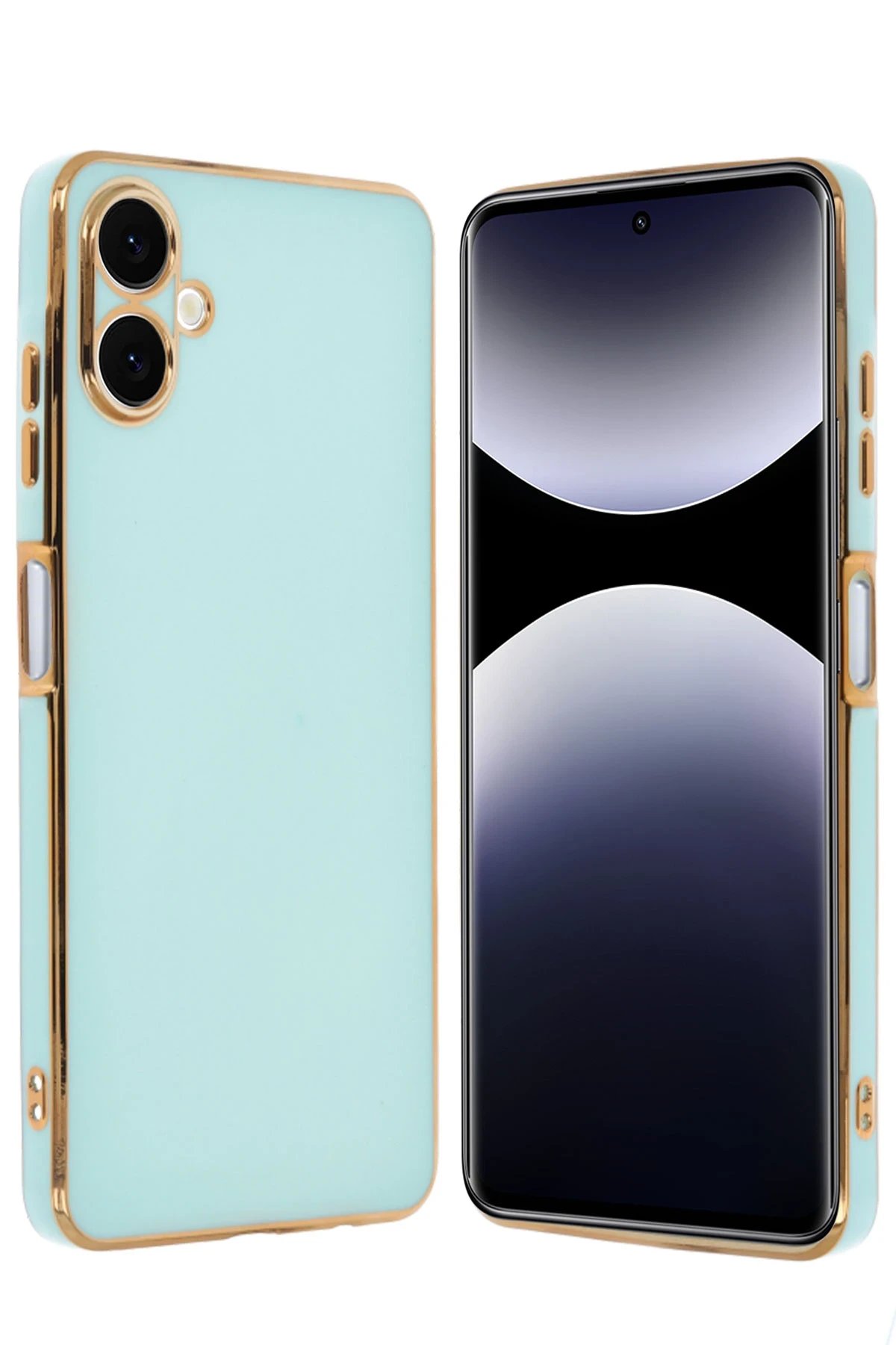 Newface Samsung Galaxy A06 Kılıf Volet Silikon - Açık Yeşil