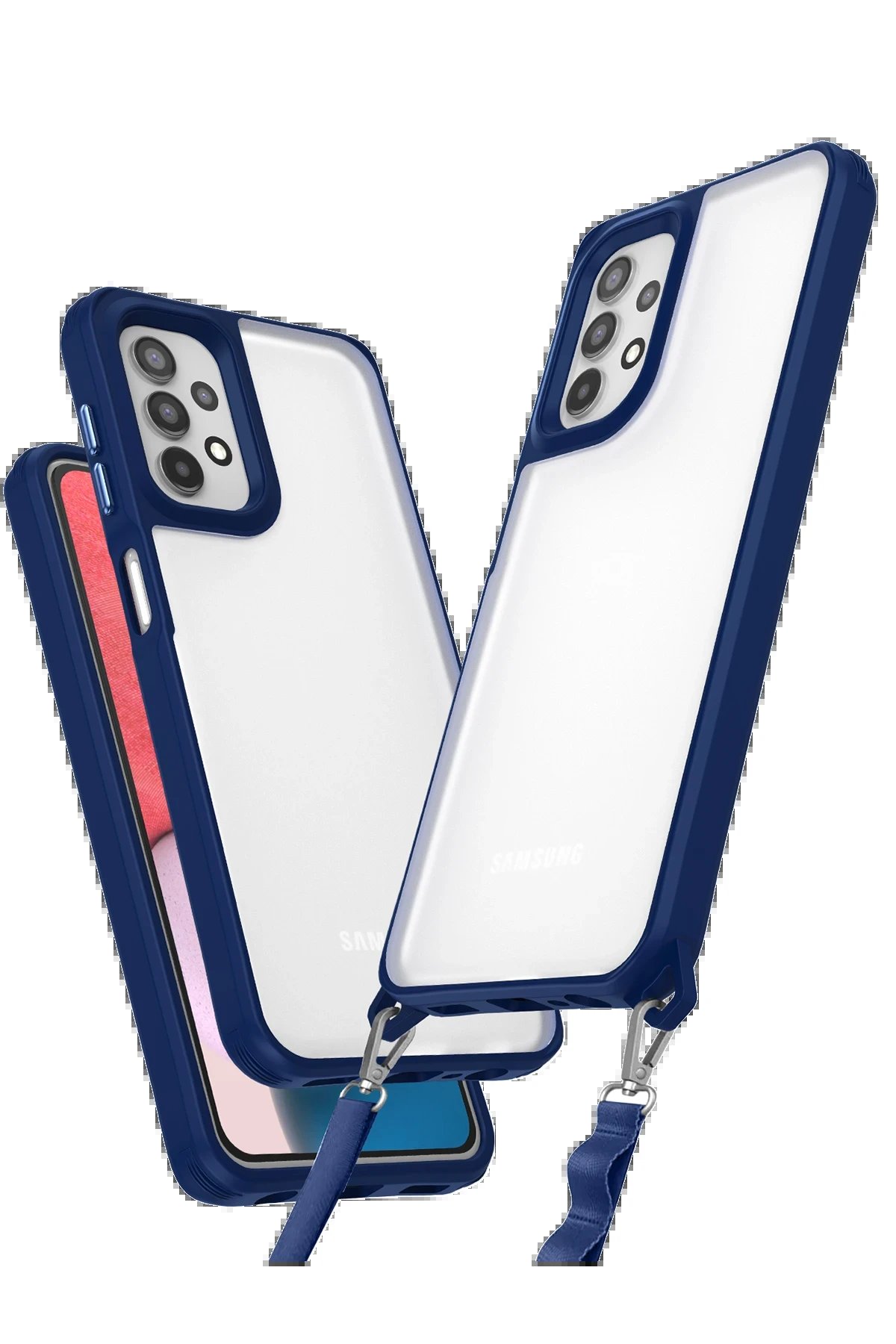 Newface Samsung Galaxy A52 Kılıf Penta Silikon Kılıf - Lacivert