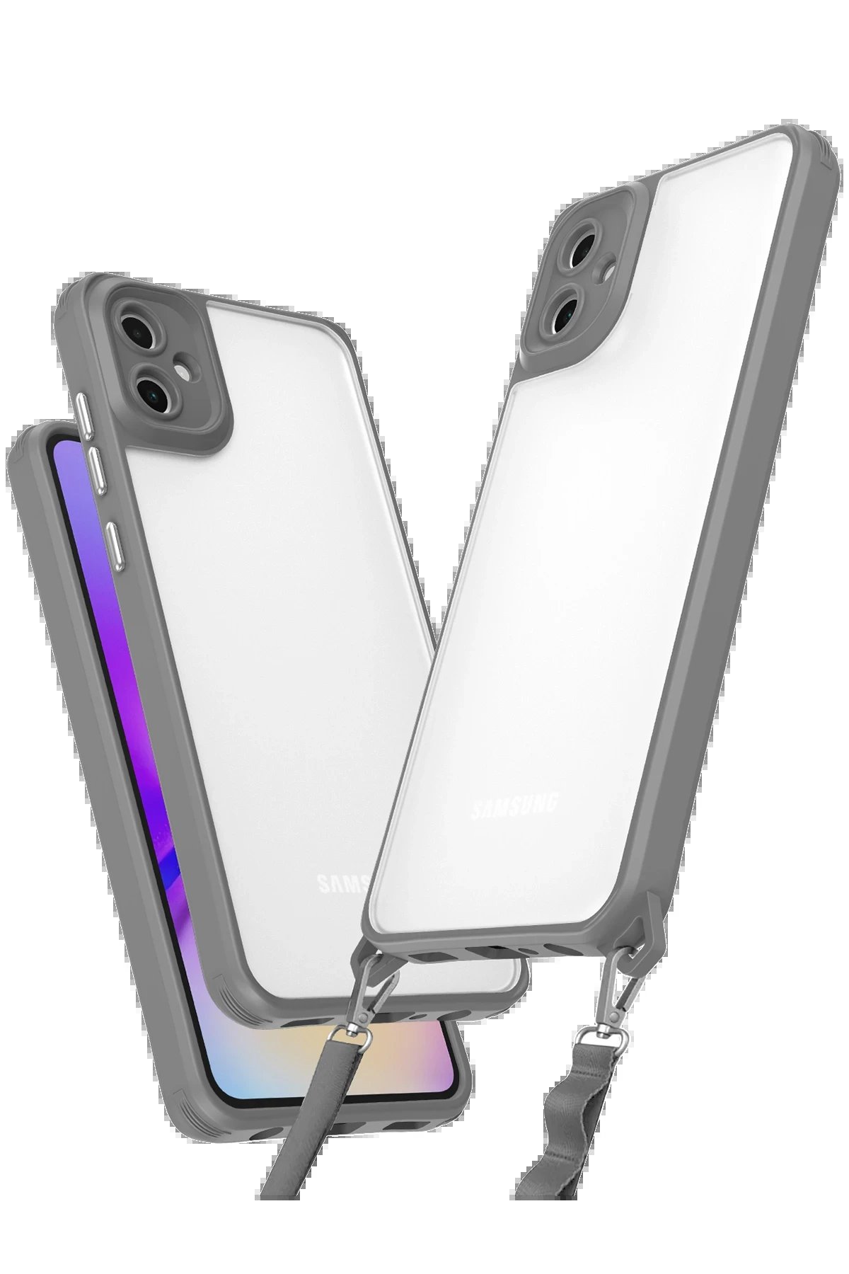 Newface Samsung Galaxy A06 Kılıf Penta Silikon Kılıf - Titan Gri