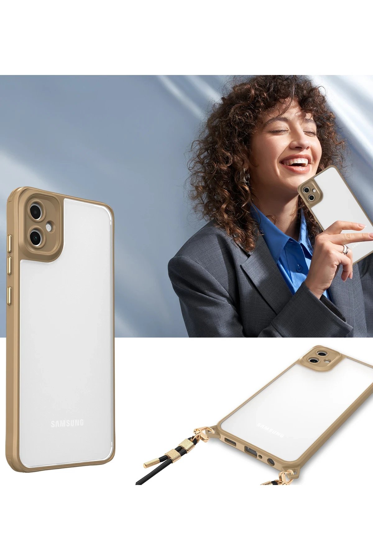 Newface Samsung Galaxy A06 Kılıf Penta Silikon Kılıf - Şeffaf