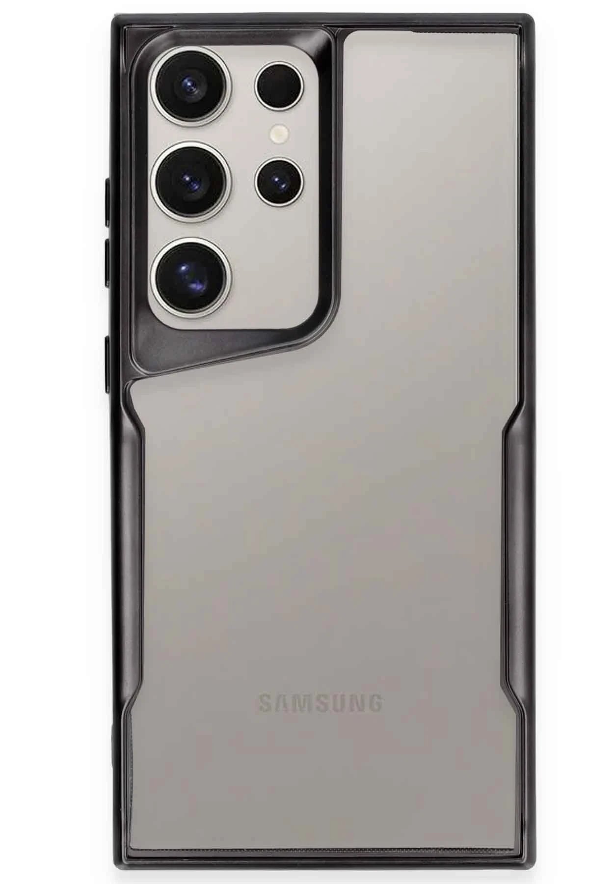 Newface Samsung Galaxy S25 Ultra Kılıf Boyi Silikon Kapak - Siyah