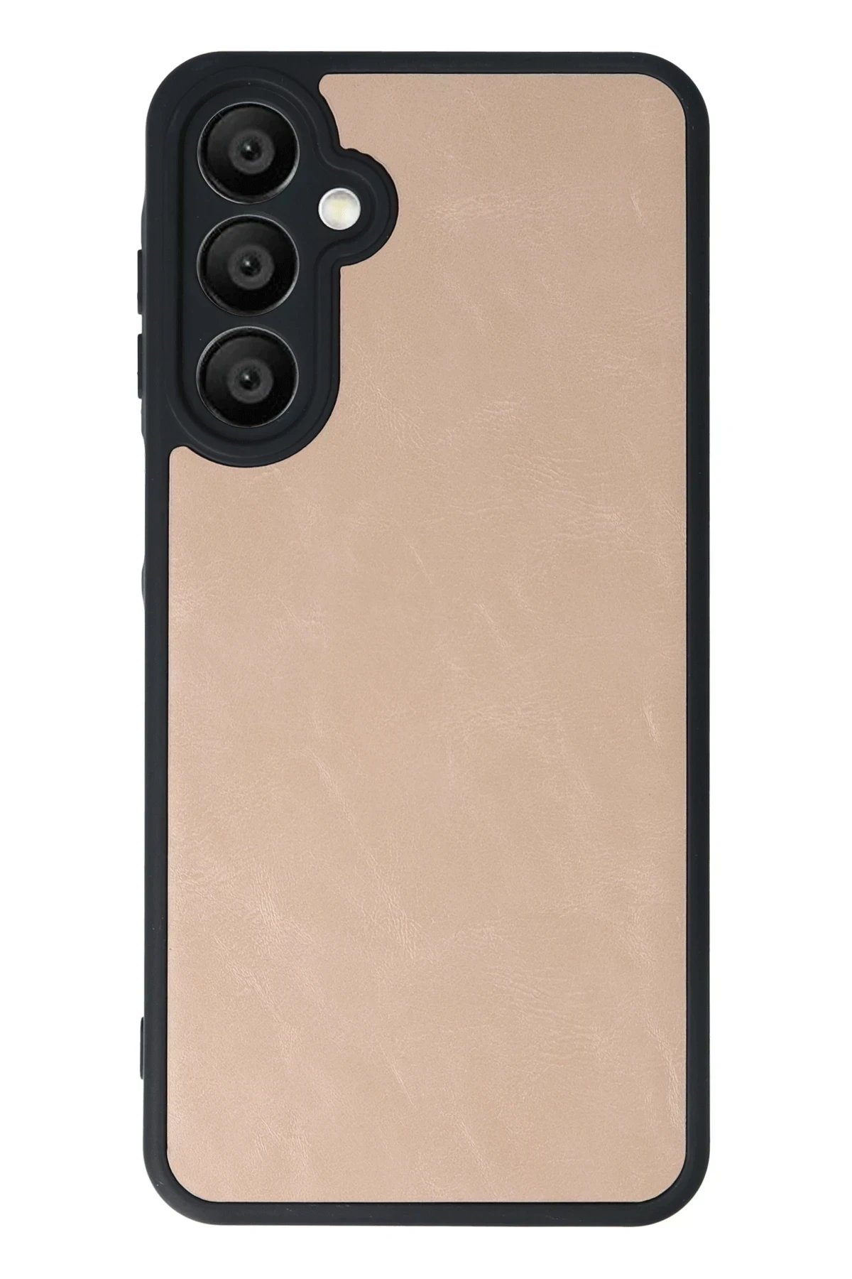 Newface Samsung Galaxy A56 Kılıf Aras Deri Kapak - Pudra