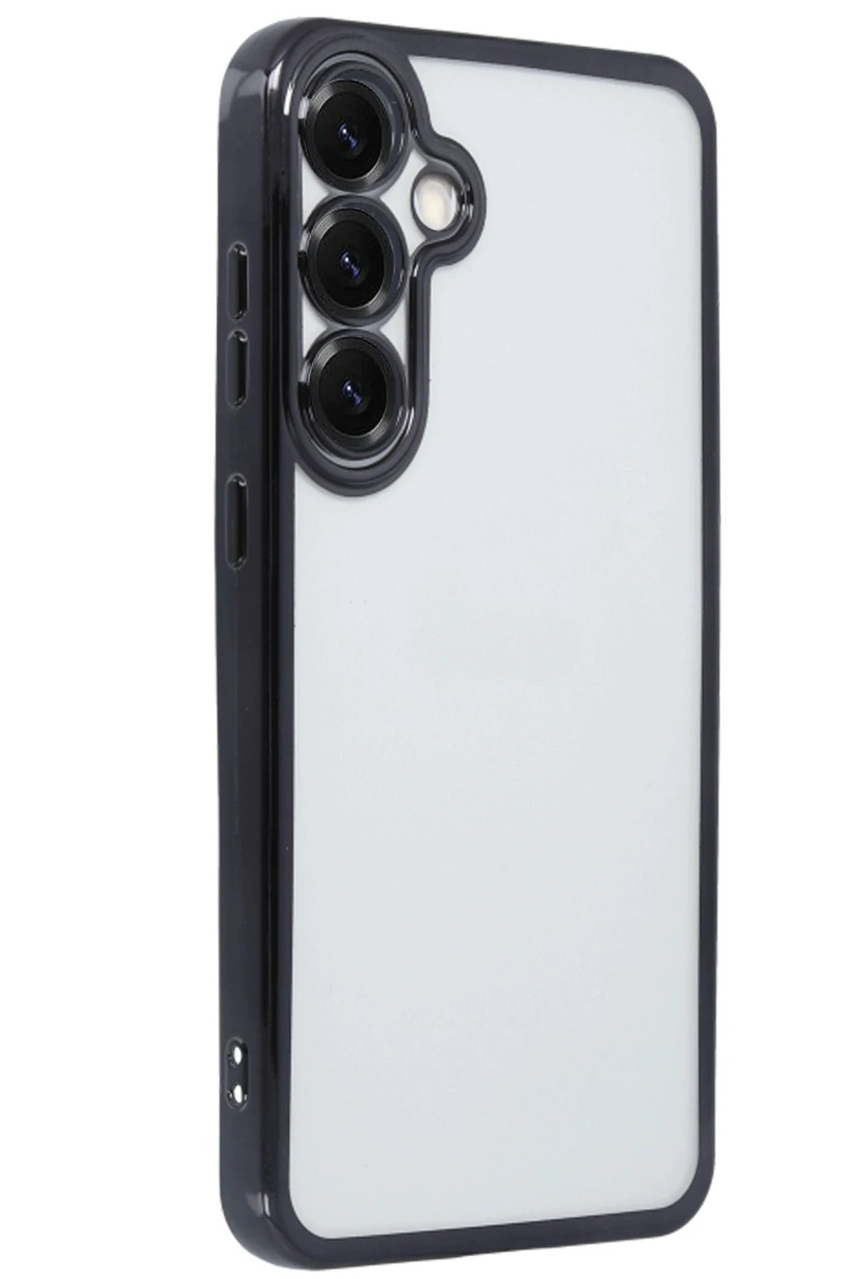 Newface Samsung Galaxy S25 Plus Kılıf Razer Lensli Silikon - Siyah