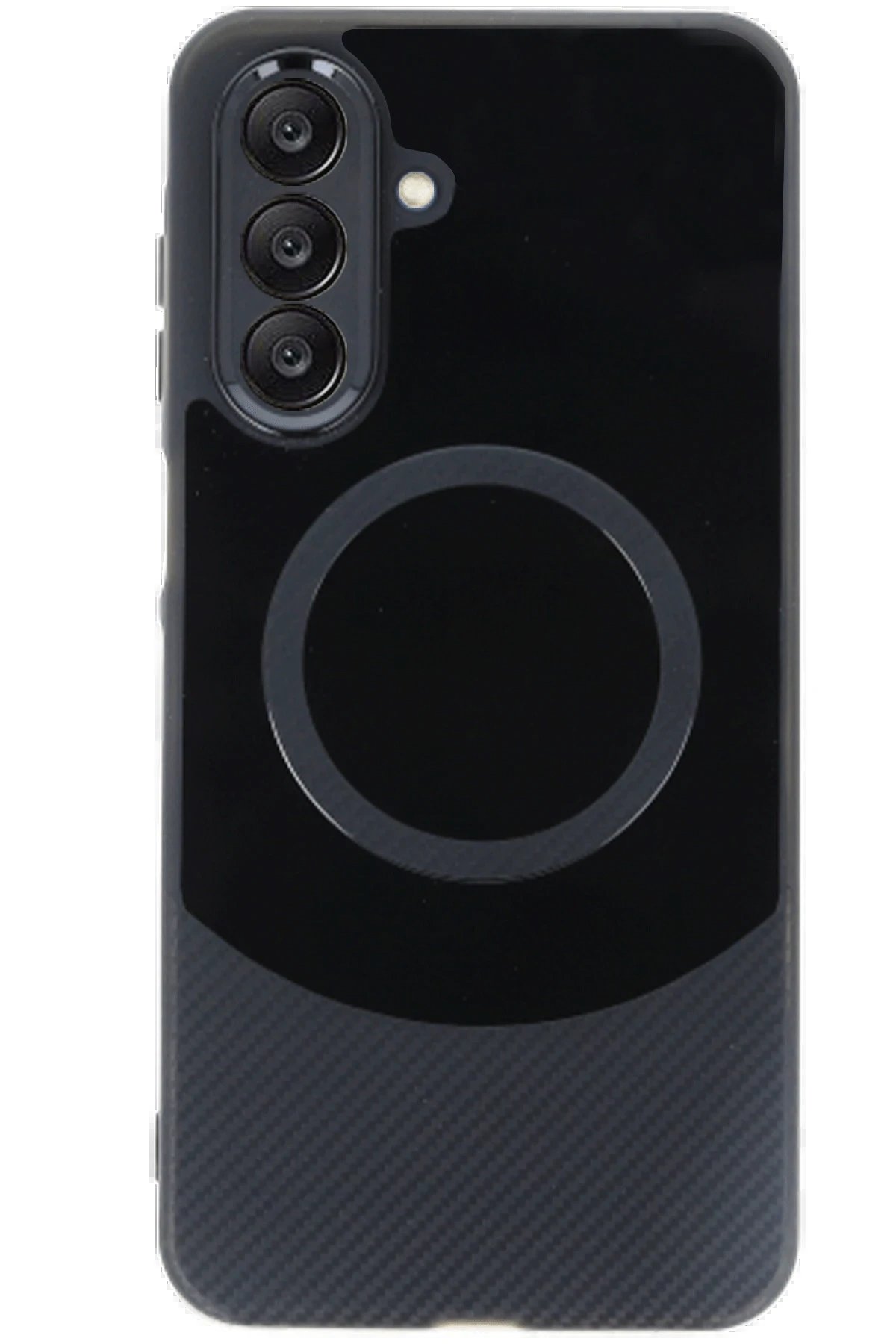 Newface Samsung A16 5G Kılıf Maya Karbon Kapak - Siyah