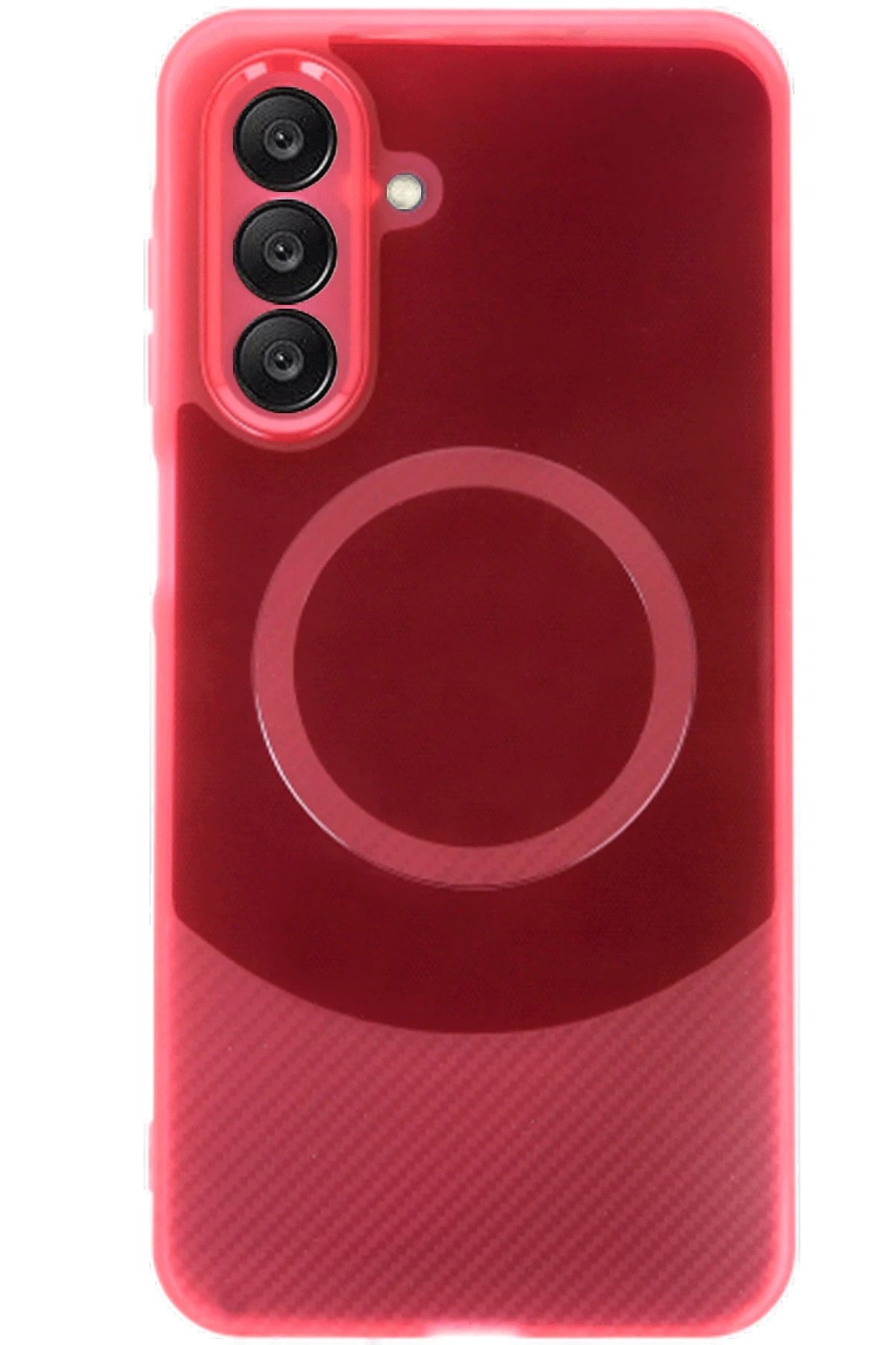 Newface Samsung A26 Kılıf Maya Karbon Kapak - Bordo