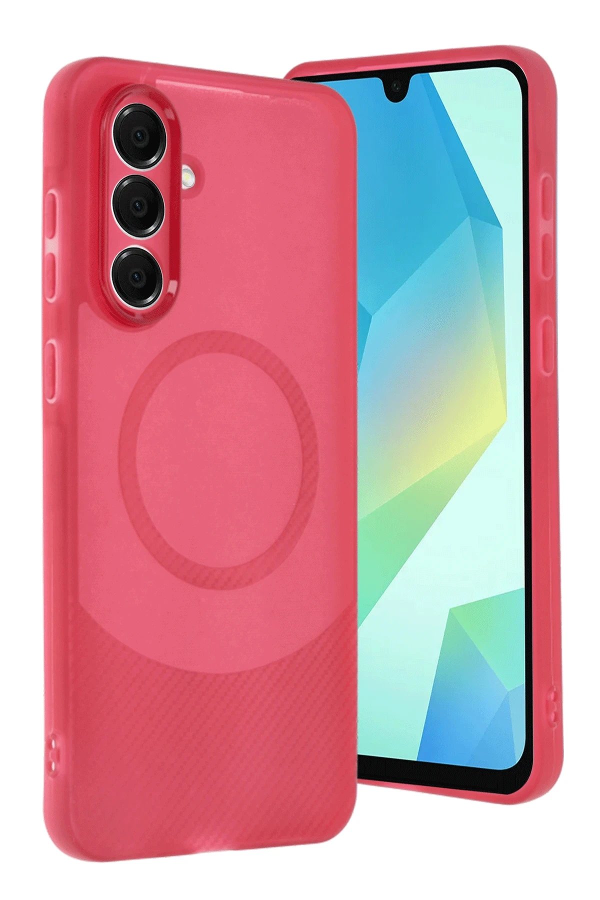 Newface Samsung A56 Kılıf Maya Karbon Kapak - Bordo