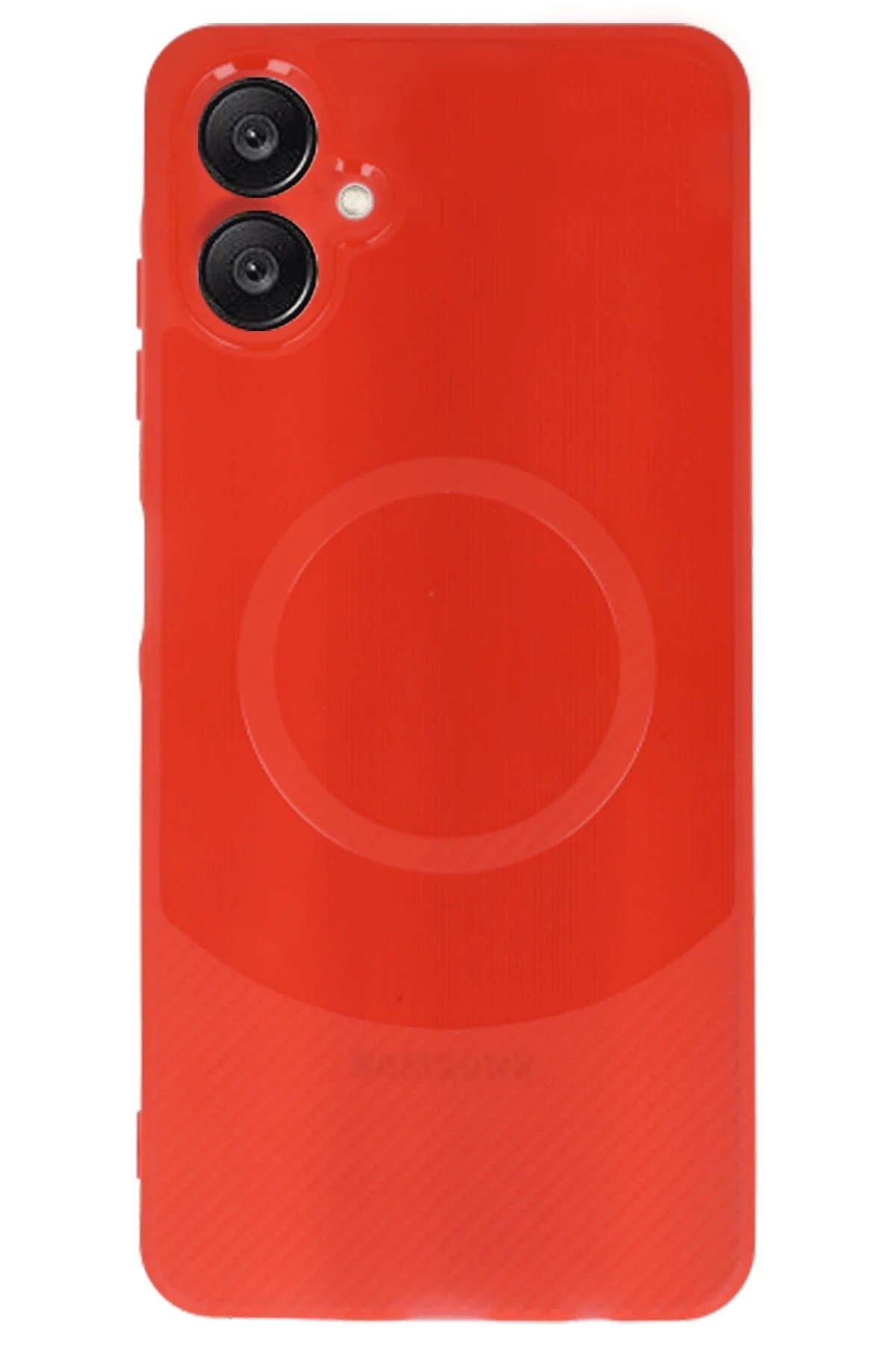 Newface Samsung A06 Kılıf Maya Karbon Kapak - Kırmızı