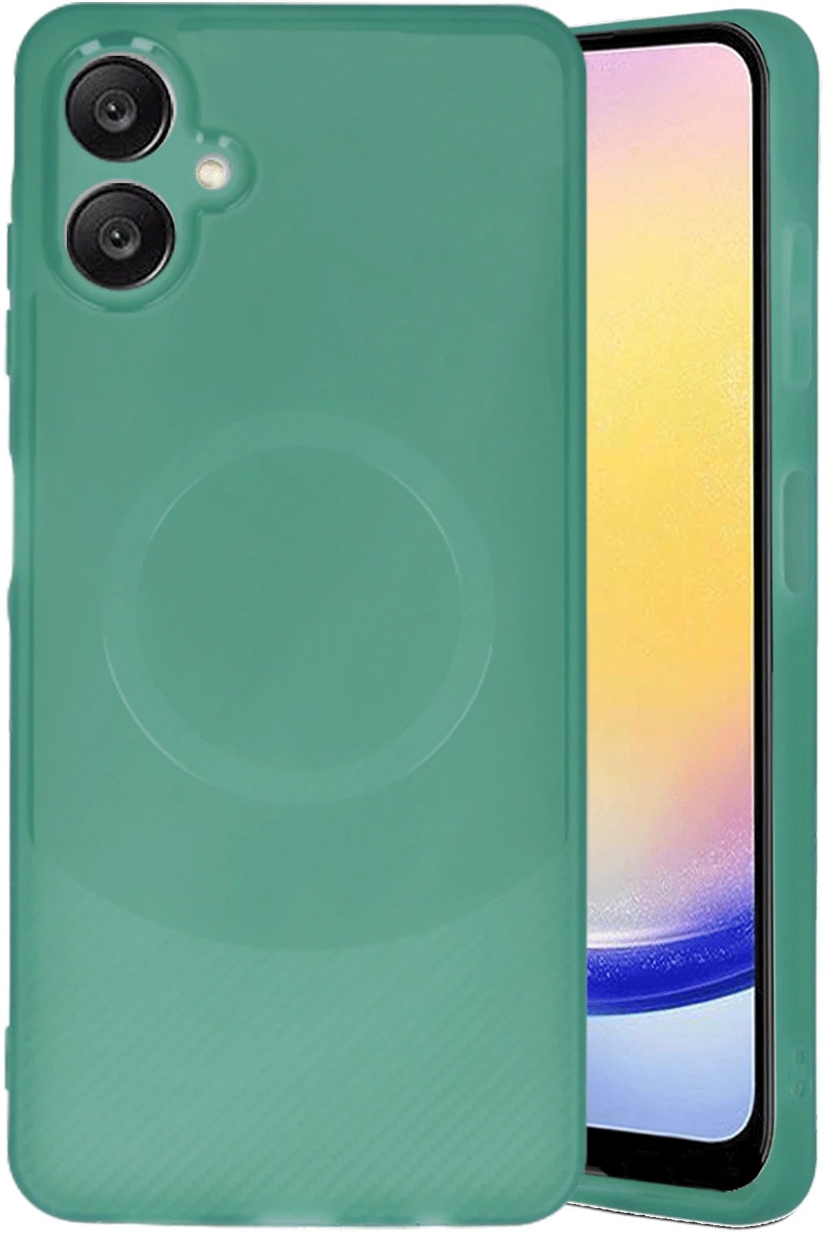 Newface Samsung A06 Kılıf Maya Karbon Kapak - Koyu Yeşil