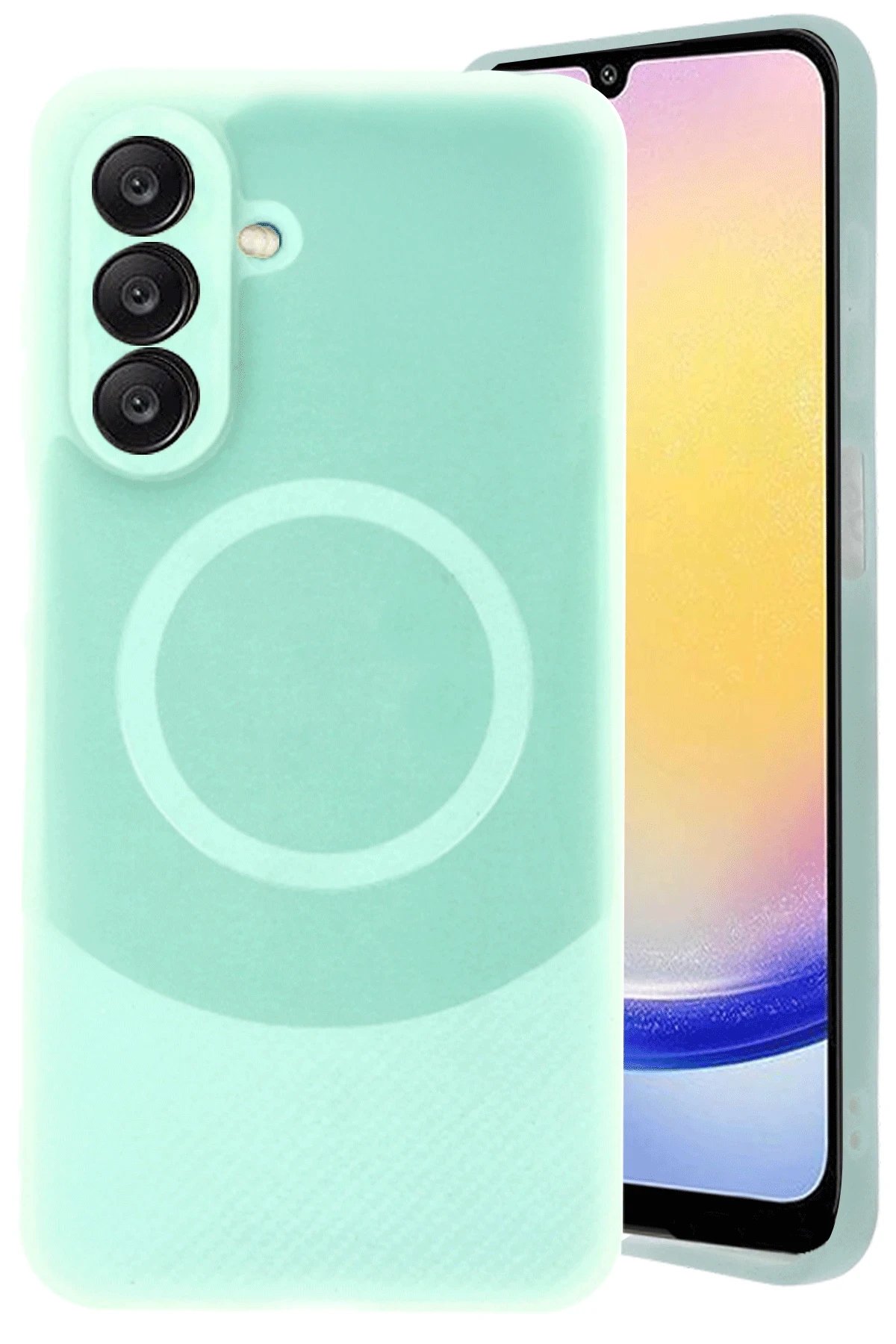 Newface Samsung A26 Kılıf Maya Karbon Kapak - Su Yeşili