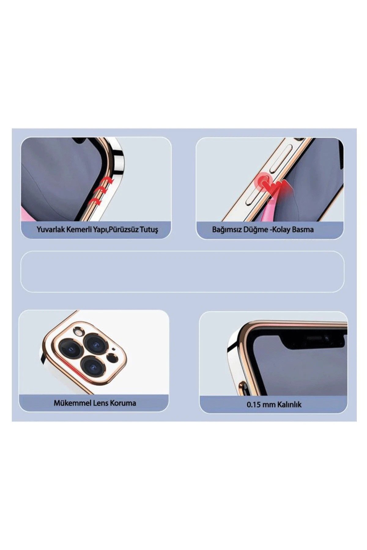 Newface Samsung Galaxy A24 4G Kılıf Volet Silikon - Kırmızı