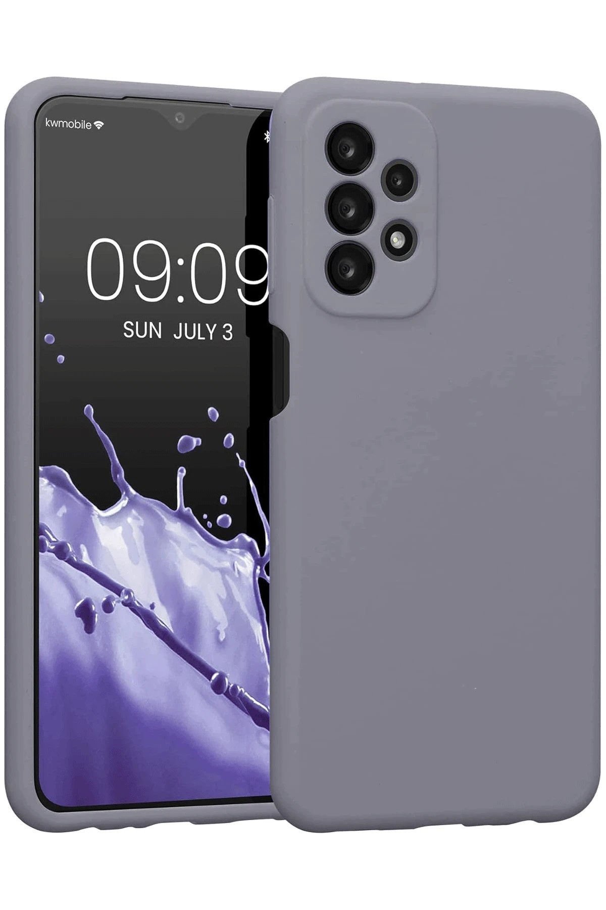 Newface Samsung Galaxy A23 4G Kılıf First Silikon - Gri