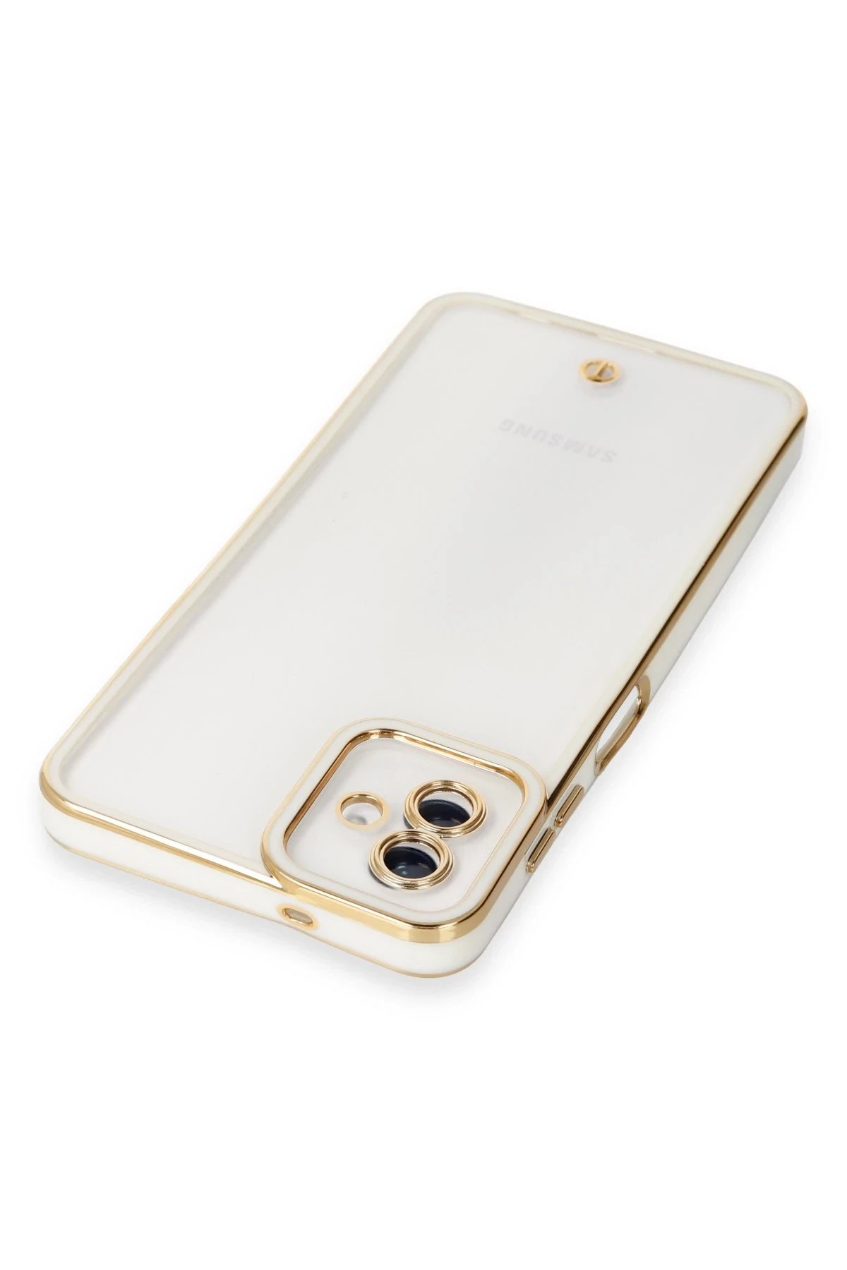 Newface Samsung Galaxy A04 Kılıf Liva Lens Silikon - Beyaz