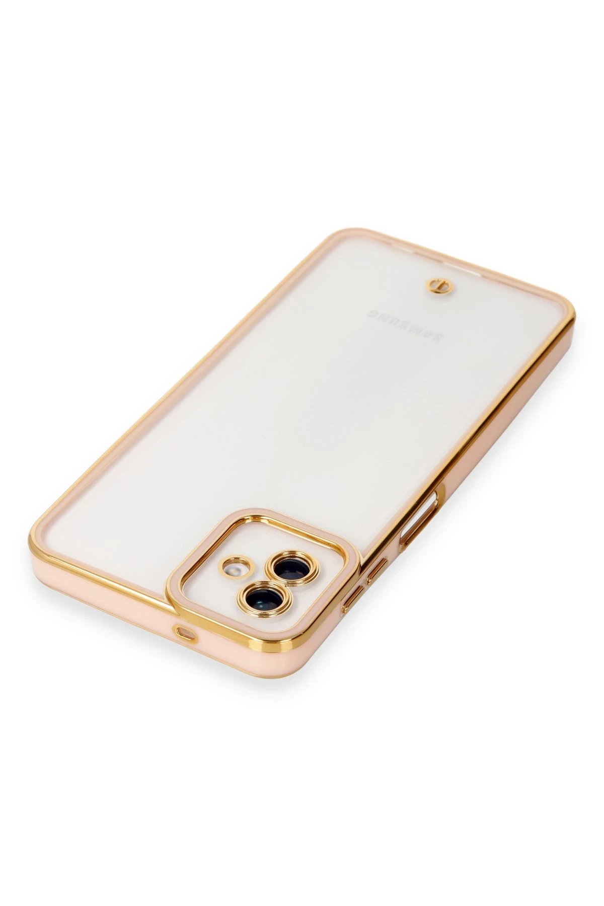 Newface Samsung Galaxy A04 Kılıf Liva Lens Silikon - Rose