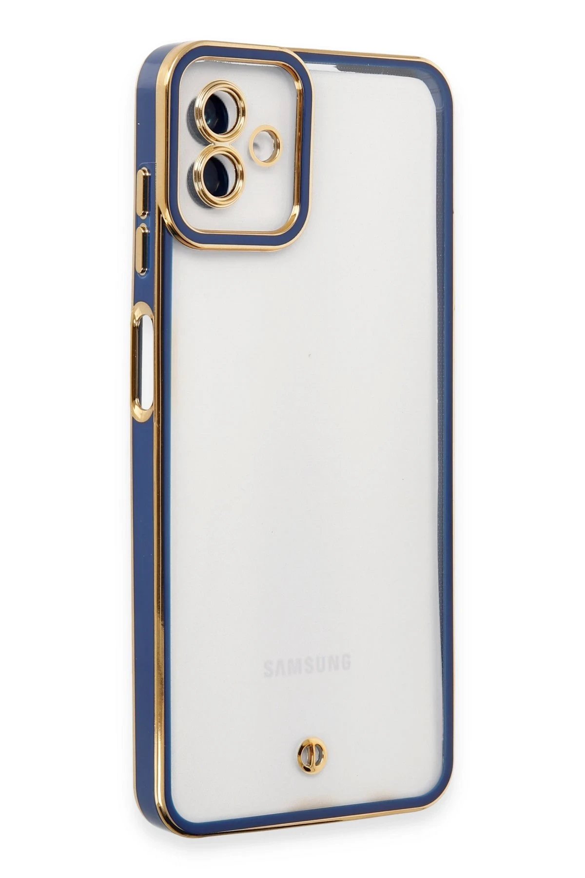 Newface Samsung Galaxy A04 Kılıf Liva Lens Silikon - Mavi