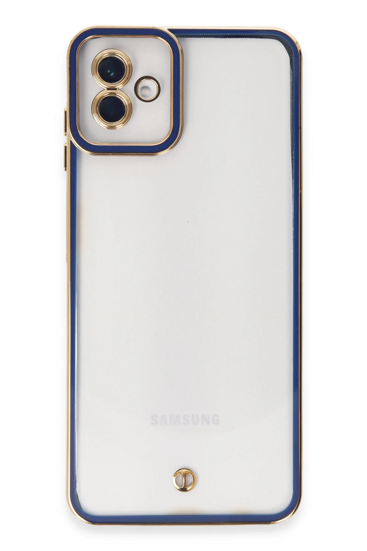 Newface Samsung Galaxy A04 Kılıf Liva Lens Silikon - Mavi