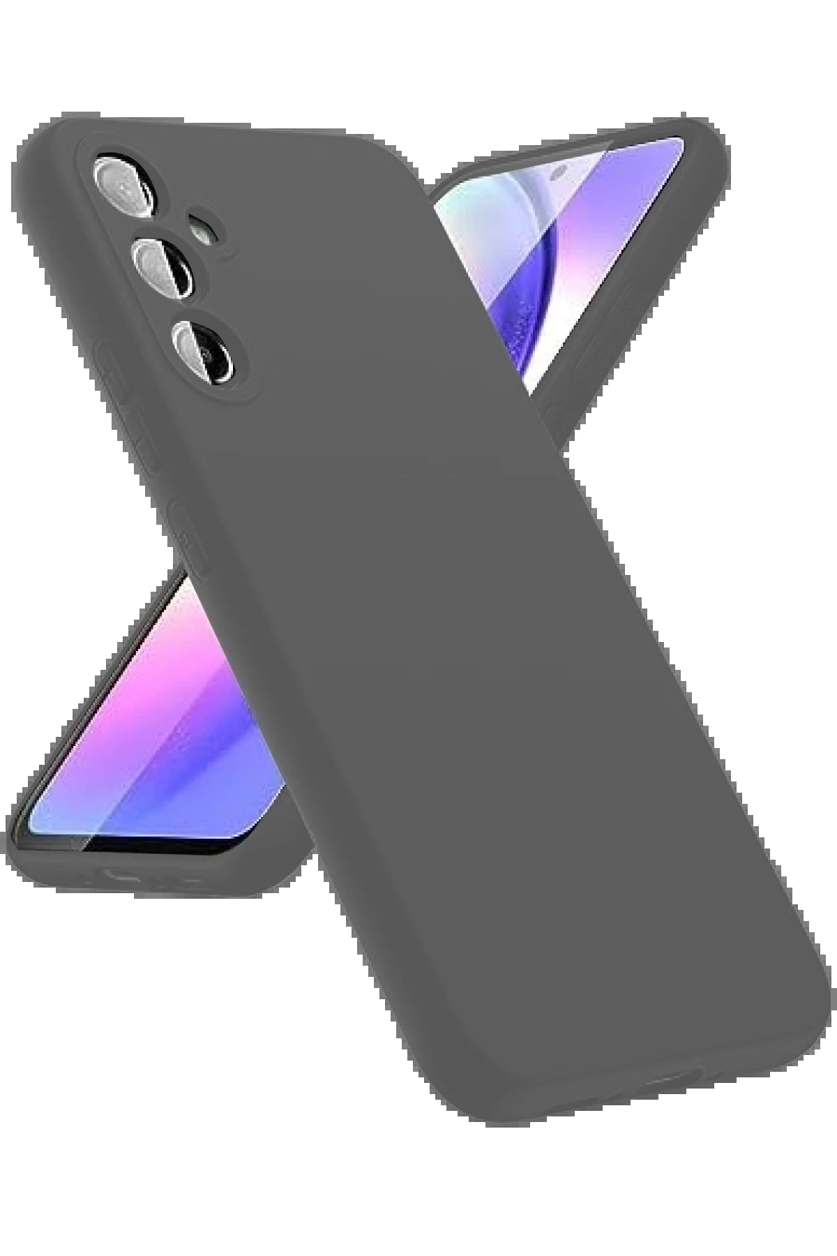 Newface Samsung Galaxy A24 4G Kılıf First Silikon - Gri