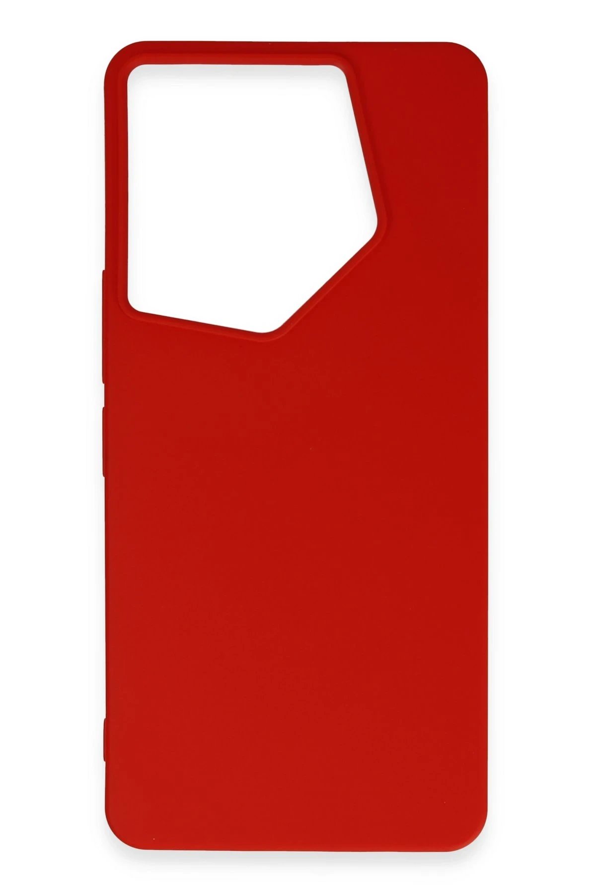 Newface Tecno Camon 20 Pro 5G Kılıf First Silikon - Kırmızı