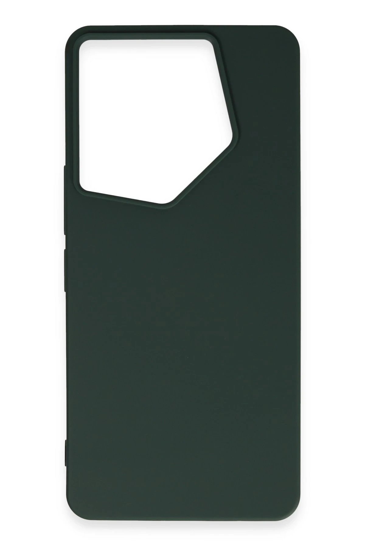 Newface Tecno Camon 20 Pro 5G Kılıf First Silikon - Koyu Yeşil