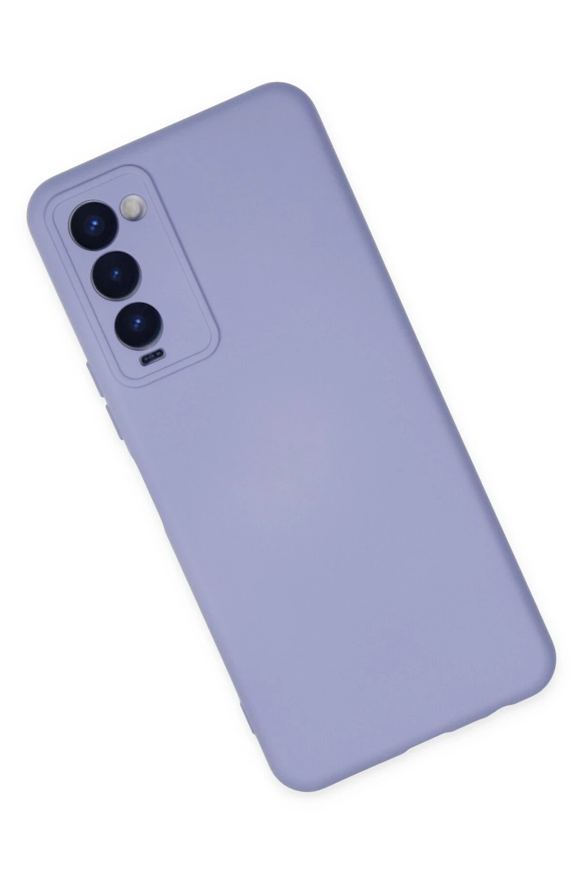 Newface Tecno Camon 18 Kılıf Nano içi Kadife Silikon - Lila