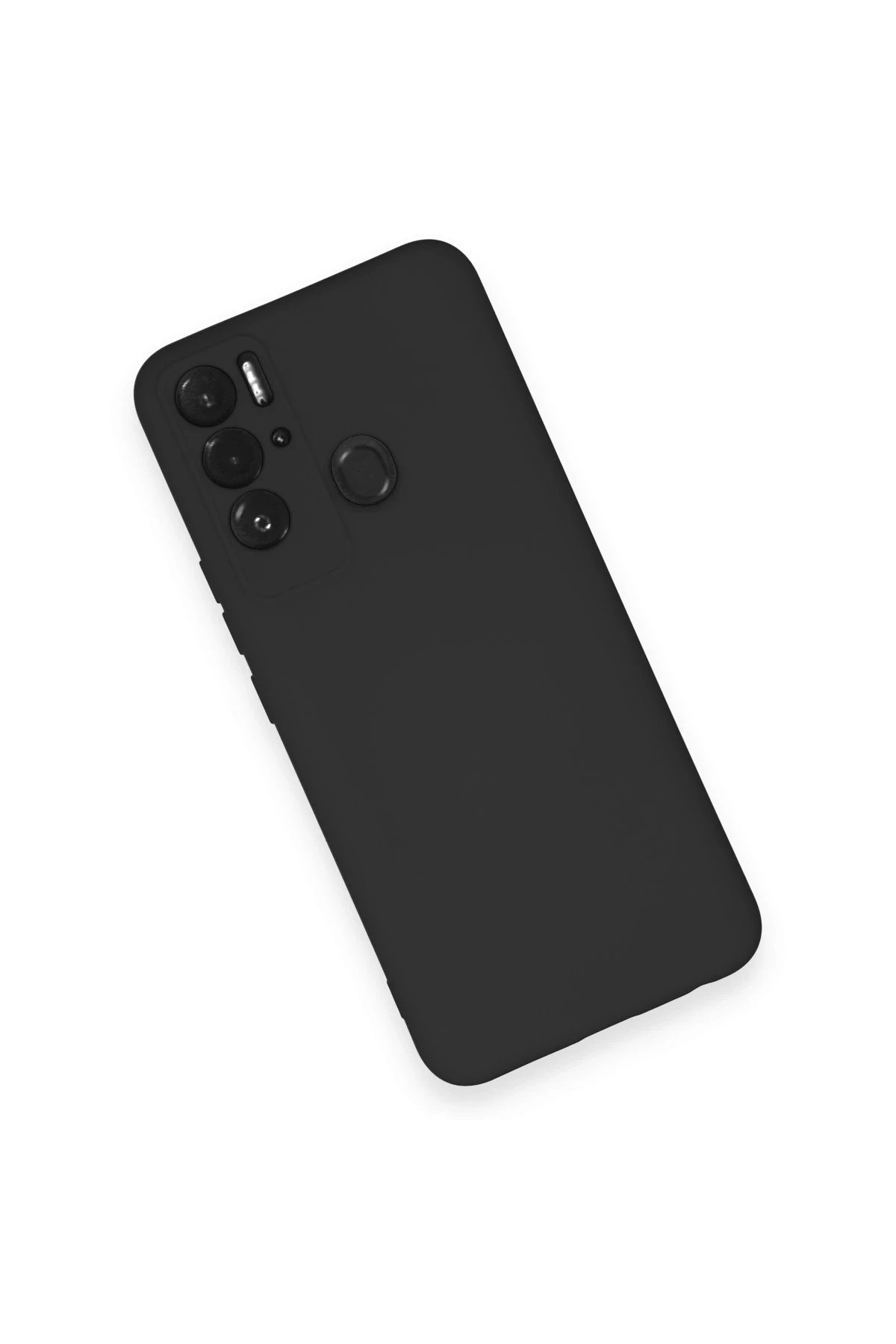 Newface Tecno Pova Neo Kılıf Nano içi Kadife Silikon - Siyah