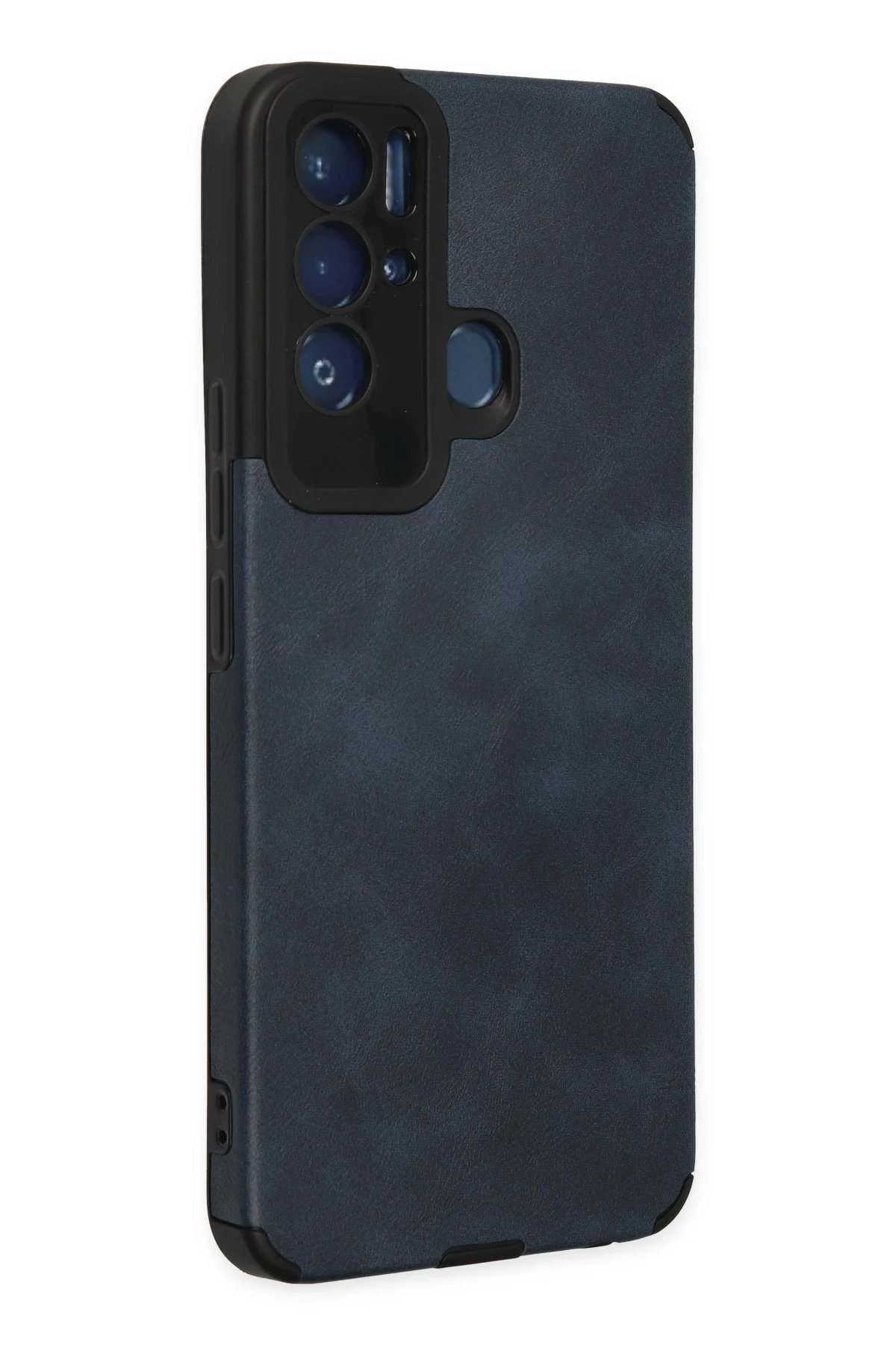 Newface Tecno Pova Neo Kılıf Loop Deri Silikon - Lacivert